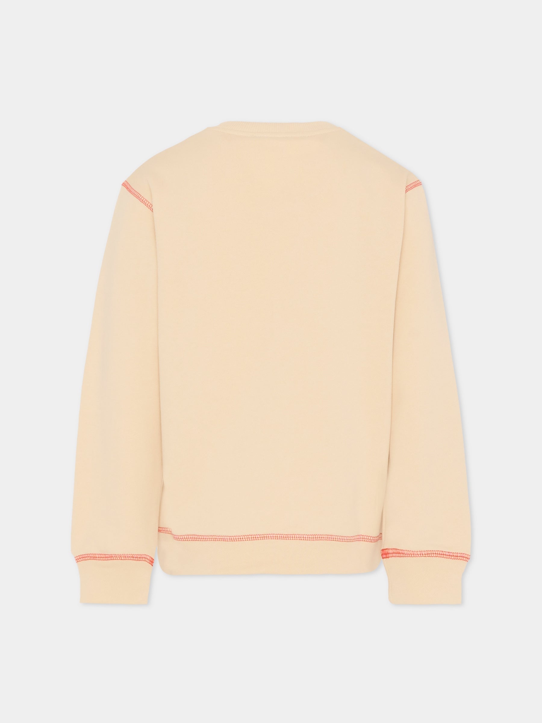 Felpa beige per bambini con logo,Missoni,MU4P60 Z0081 165