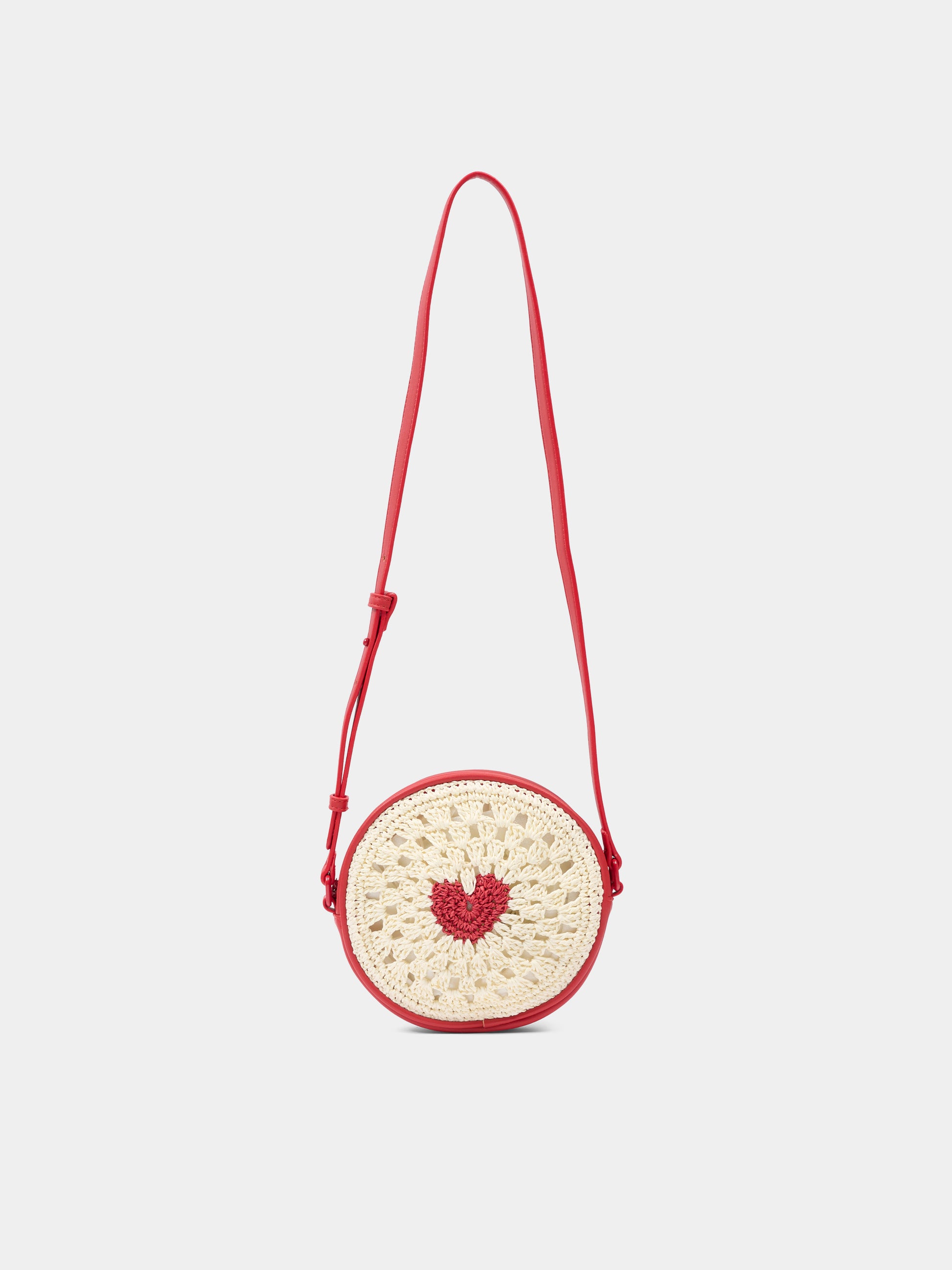 Borsa rossa per bambina con cuore,Stella Mccartney Kids,TU0B78 Z1924 165