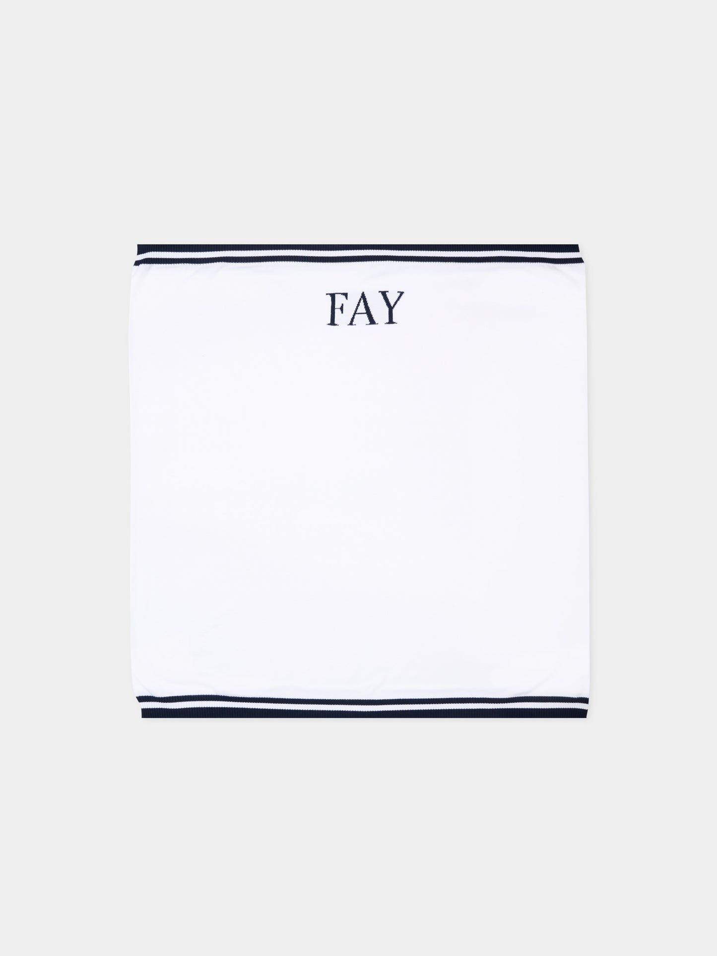 Coperta bianca per neonato con logo,Fay Kids,FS0530 X0005 100BL