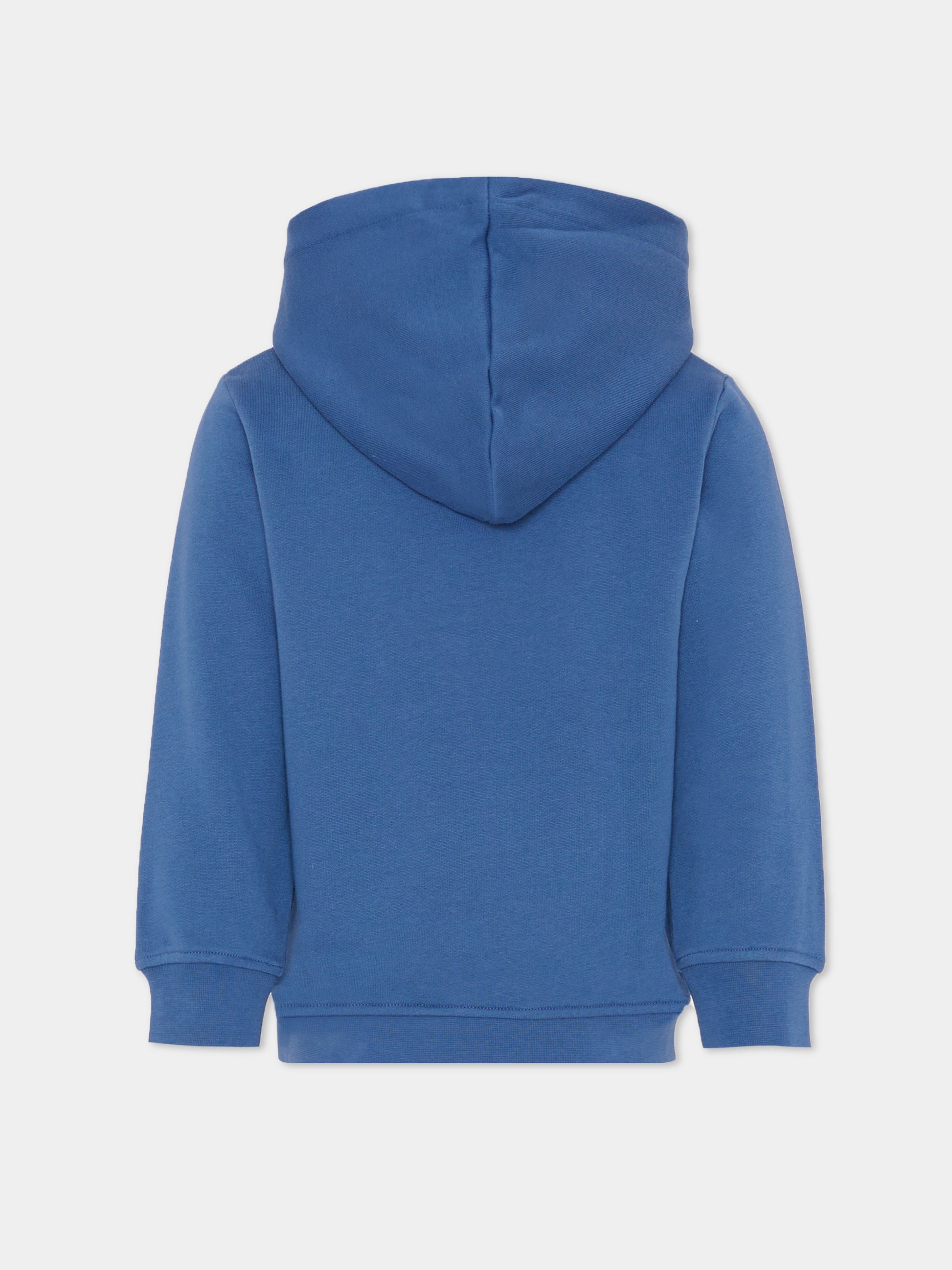 Felpa blu per bambino con sole,Stella Mccartney Kids,TV4P70 Z0453 624