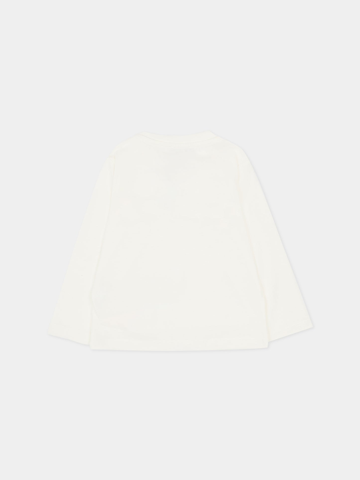 T-shirt bianca per neonato con logo,Fay Kids,FT8500 Z0761 102