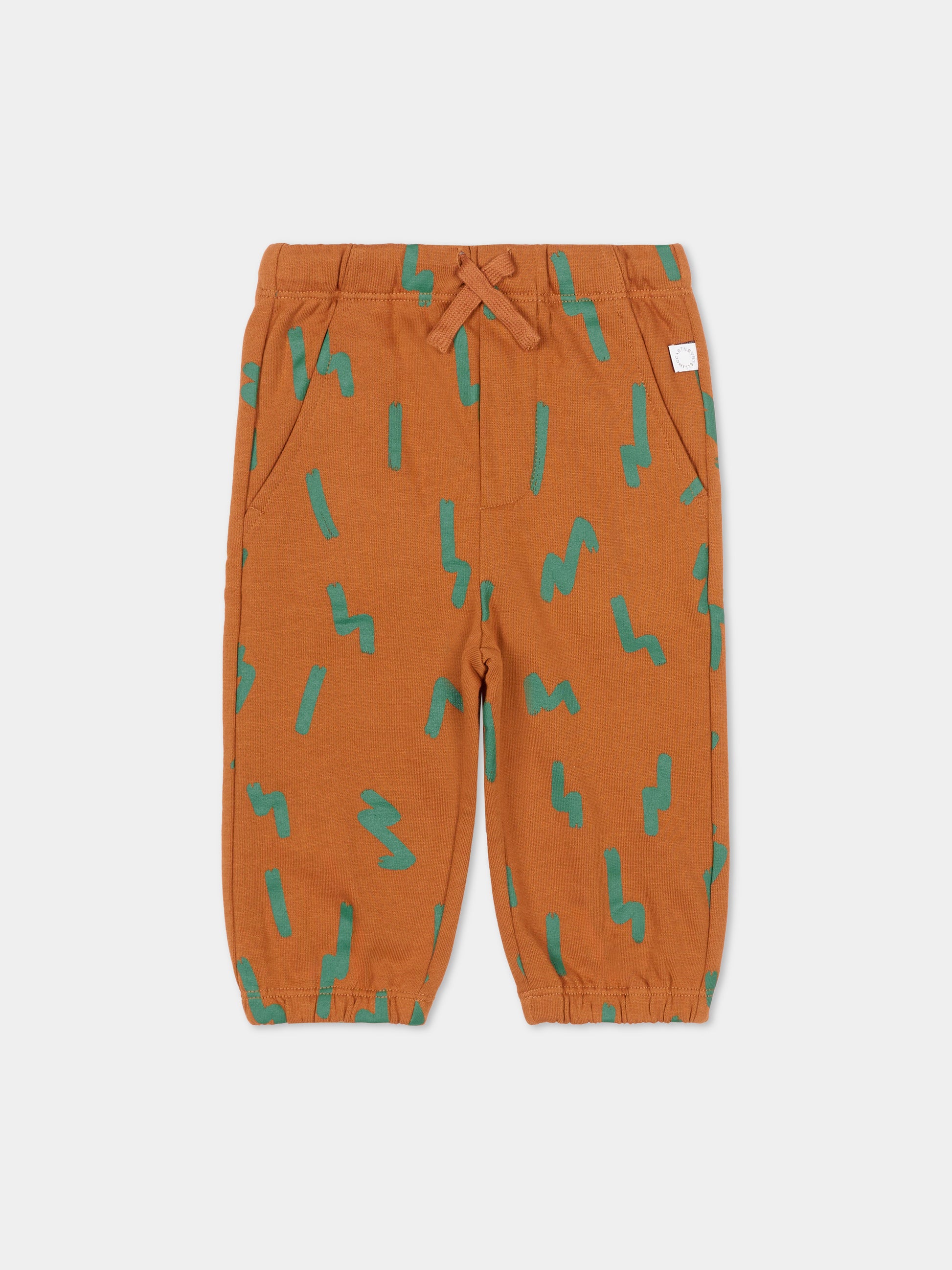 Pantaloni marroni per neonato,Stella Mccartney Kids,TT6530 Z1424 312VE