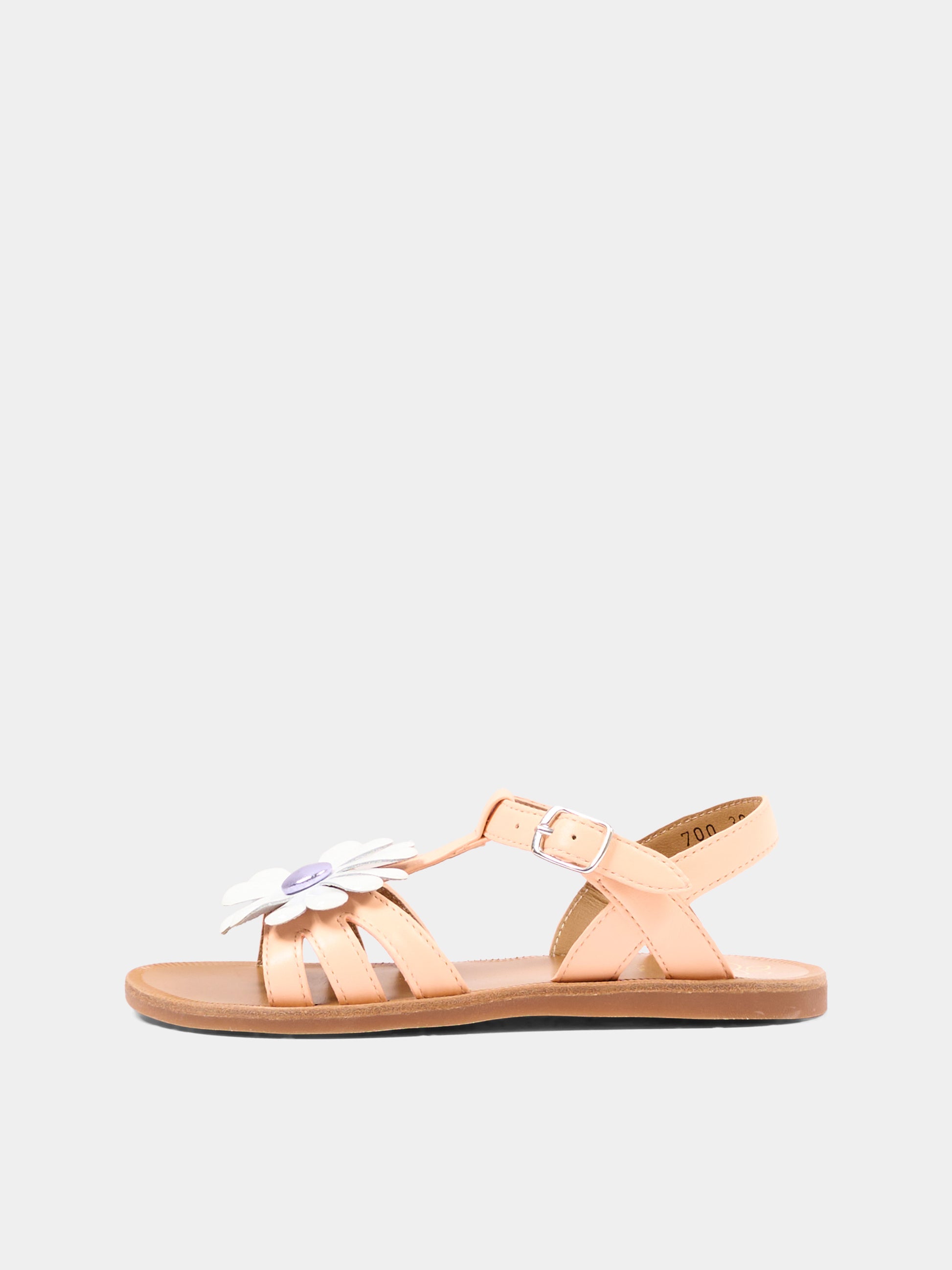 Sandali arancioni Plagette Big Flo per bambina,Pom D'api,U 1 FB BG04 01 CLEMS