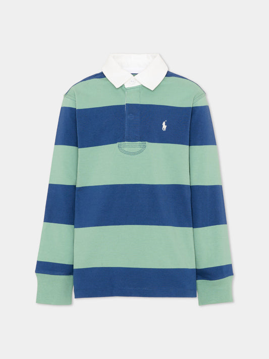 Polo multicolor per bambino a righe,Ralph Lauren Kids,932280501
