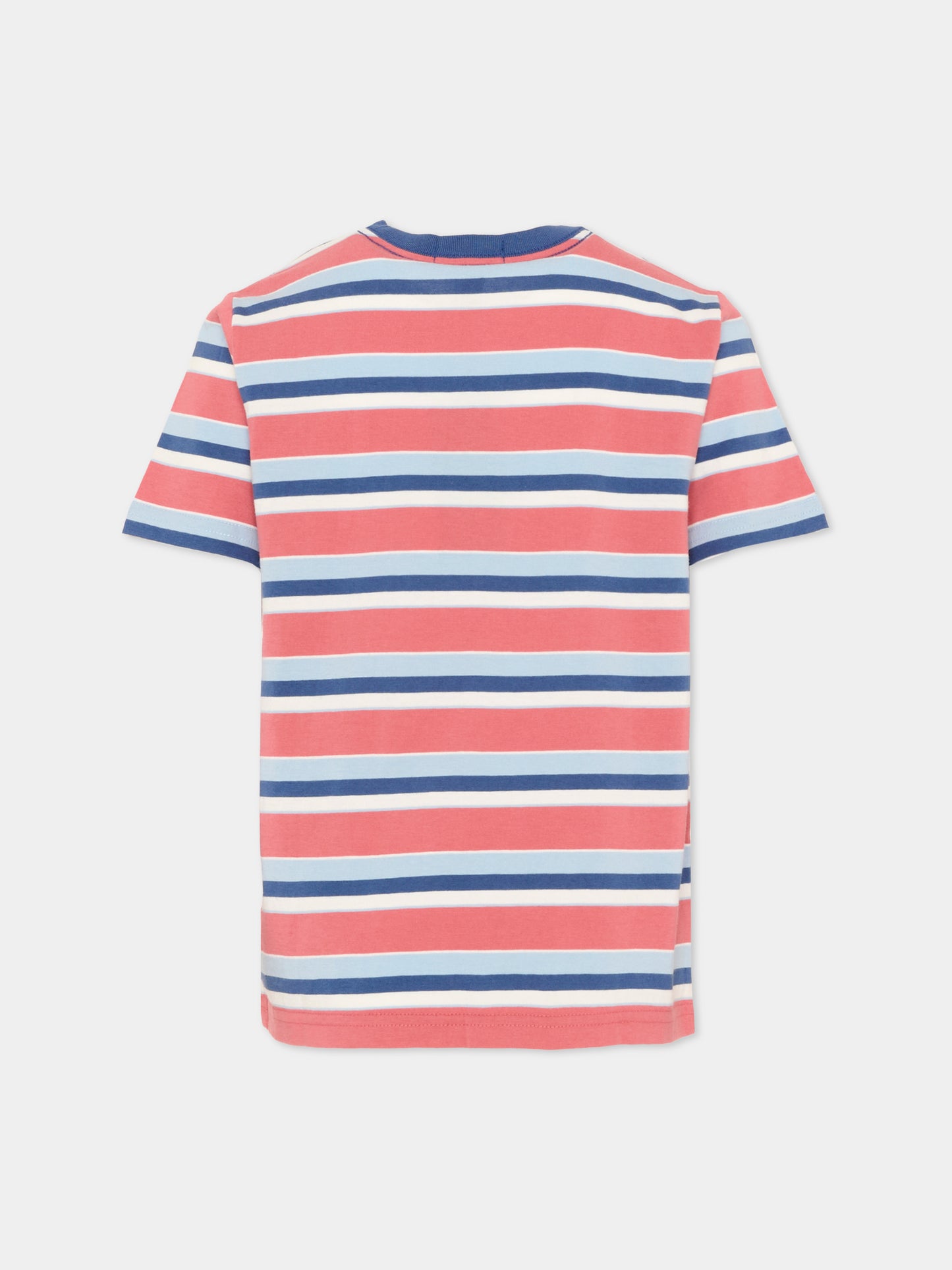 T-shirt multicolor per bambino a righe,Ralph Lauren Kids,B18469001
