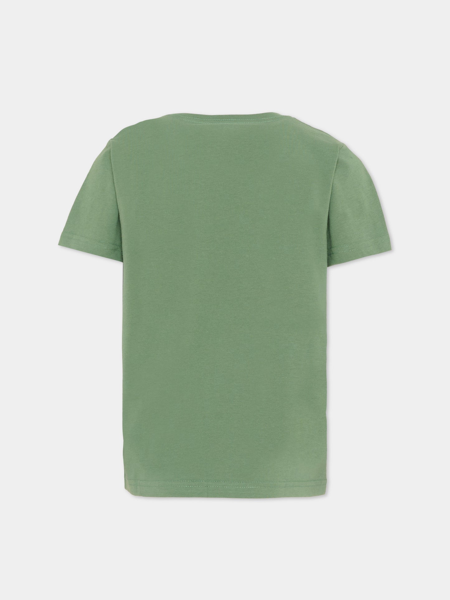 T-shirt verde per bambino con Pony,Ralph Lauren Kids,970333503