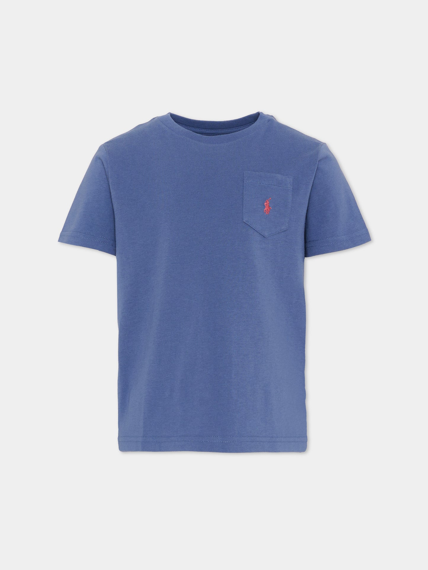 T-Shirt blu per bambino con Pony,Ralph Lauren Kids,970333506