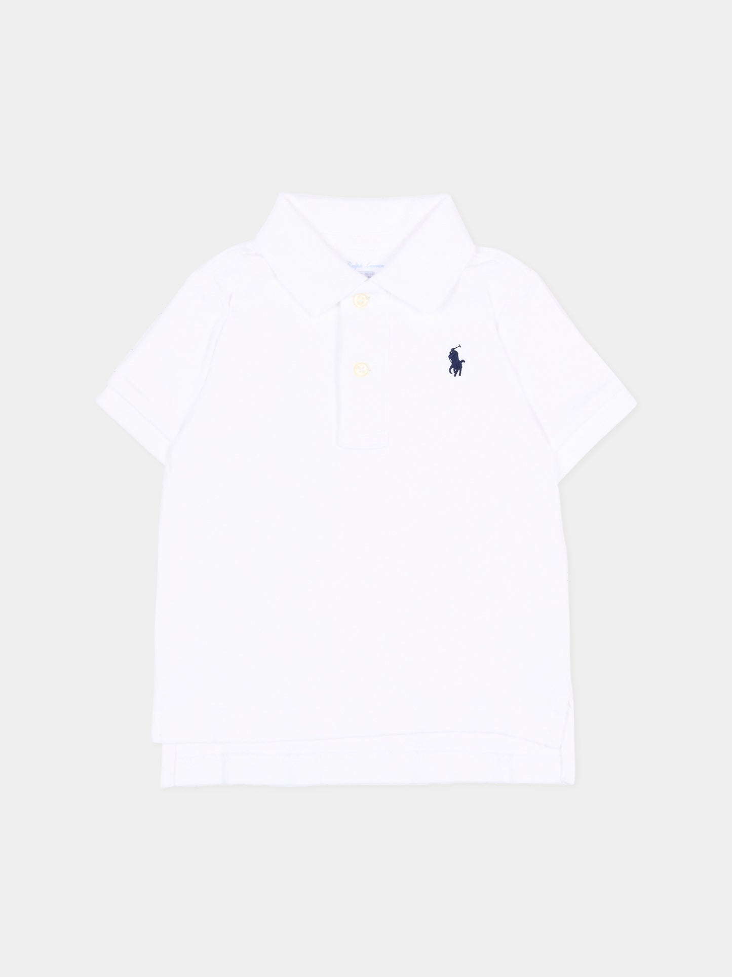 Polo bianca per neonati con Pony,Ralph Lauren Kids,570127001