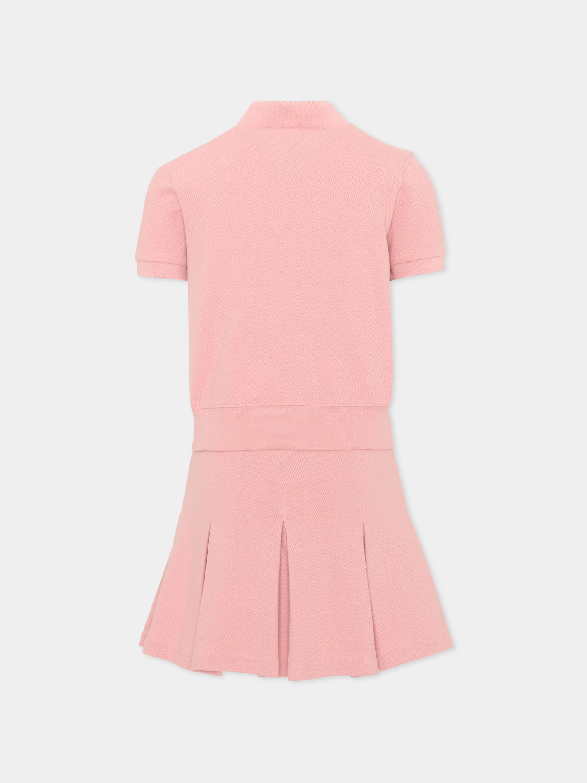Completo rosa polo per bambina,Ralph Lauren Kids,B19943002