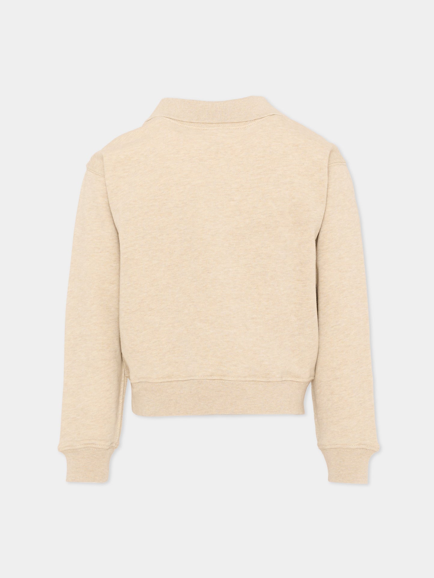 Felpa beige per bambini con bandiera,Ralph Lauren Kids,B19952001