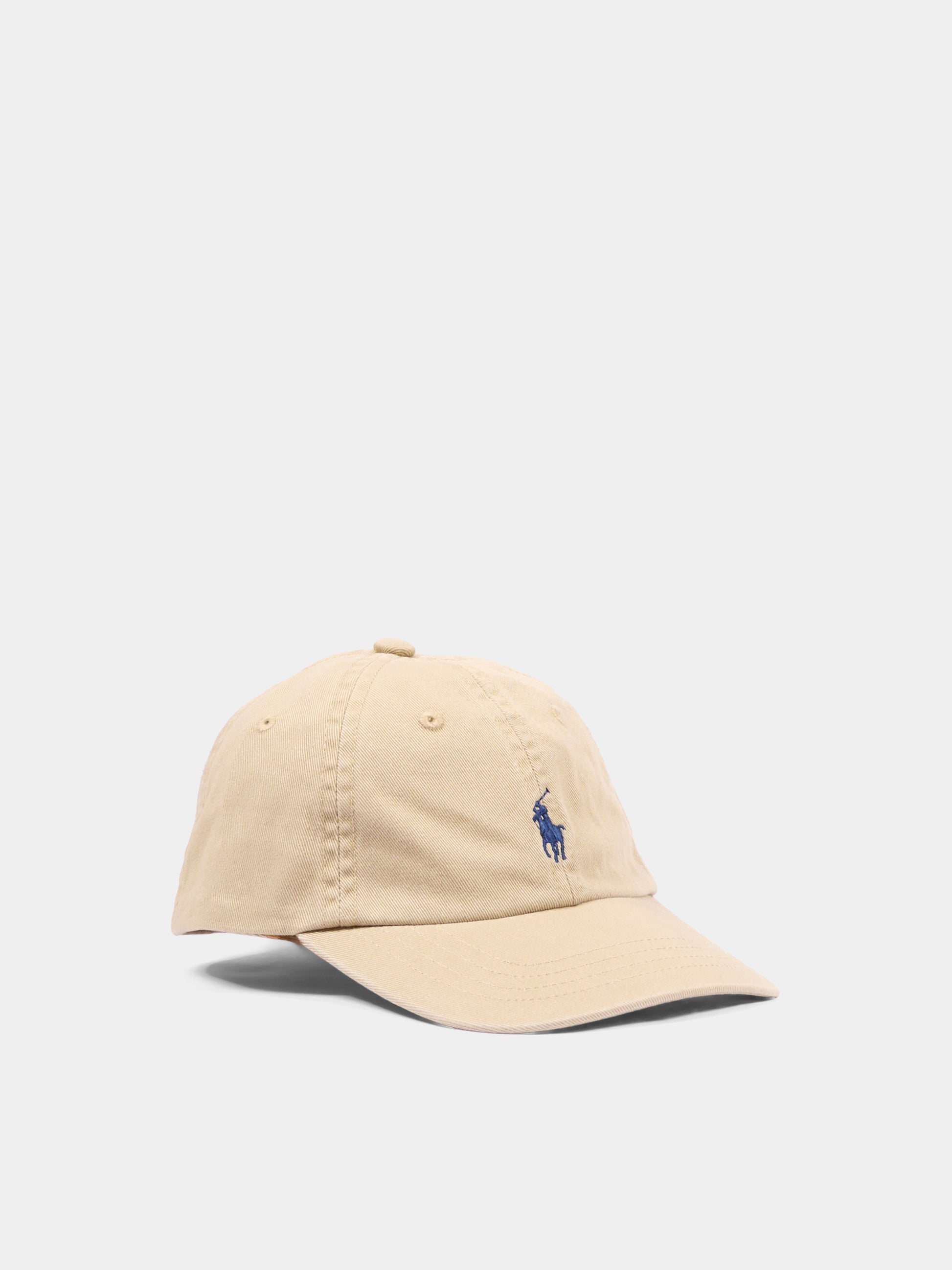 Cappello con visiera beige per neonati,Ralph Lauren Kids,552489002