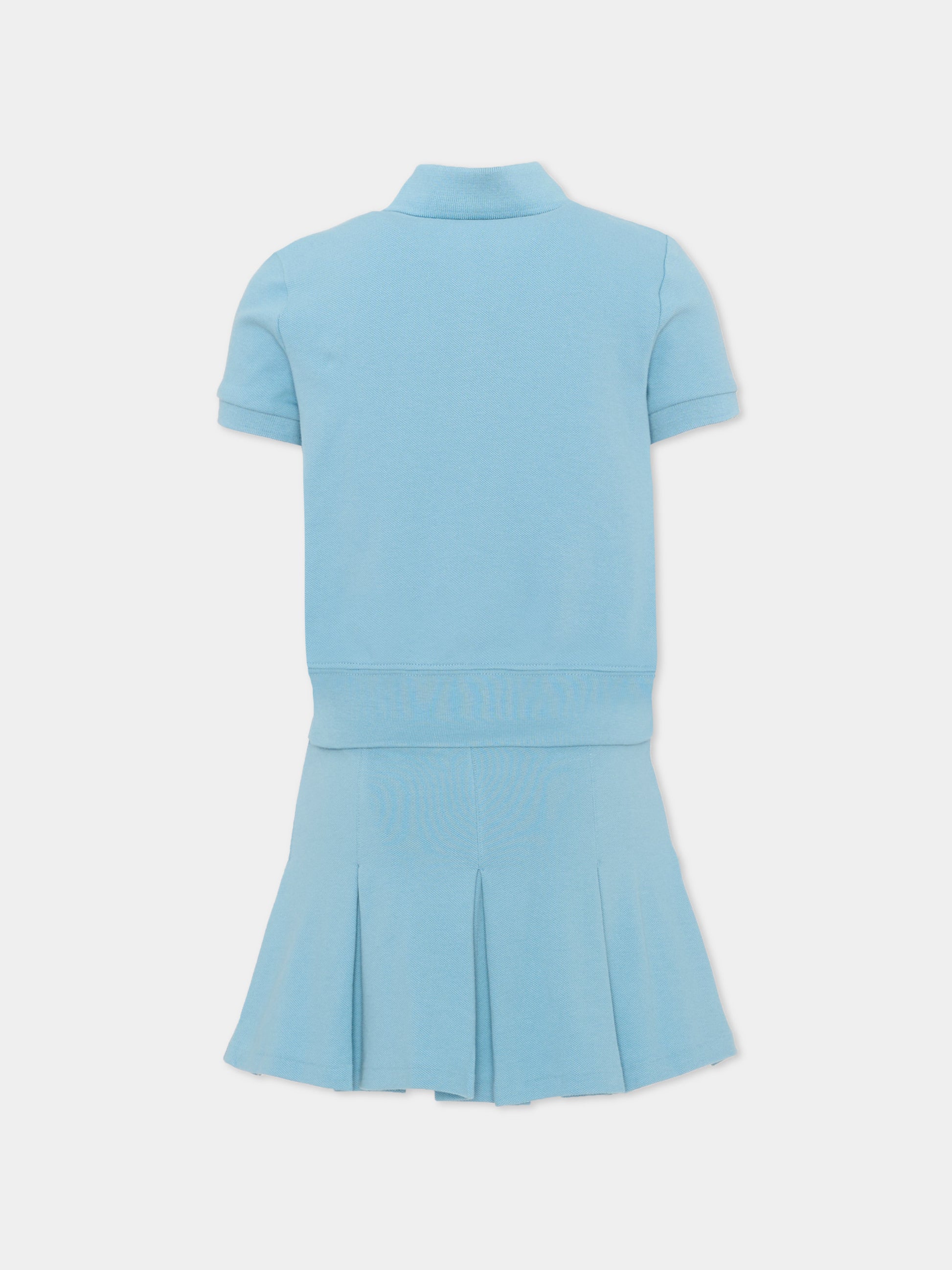 Completo sportivo celeste per bambina,Ralph Lauren Kids,B19943001