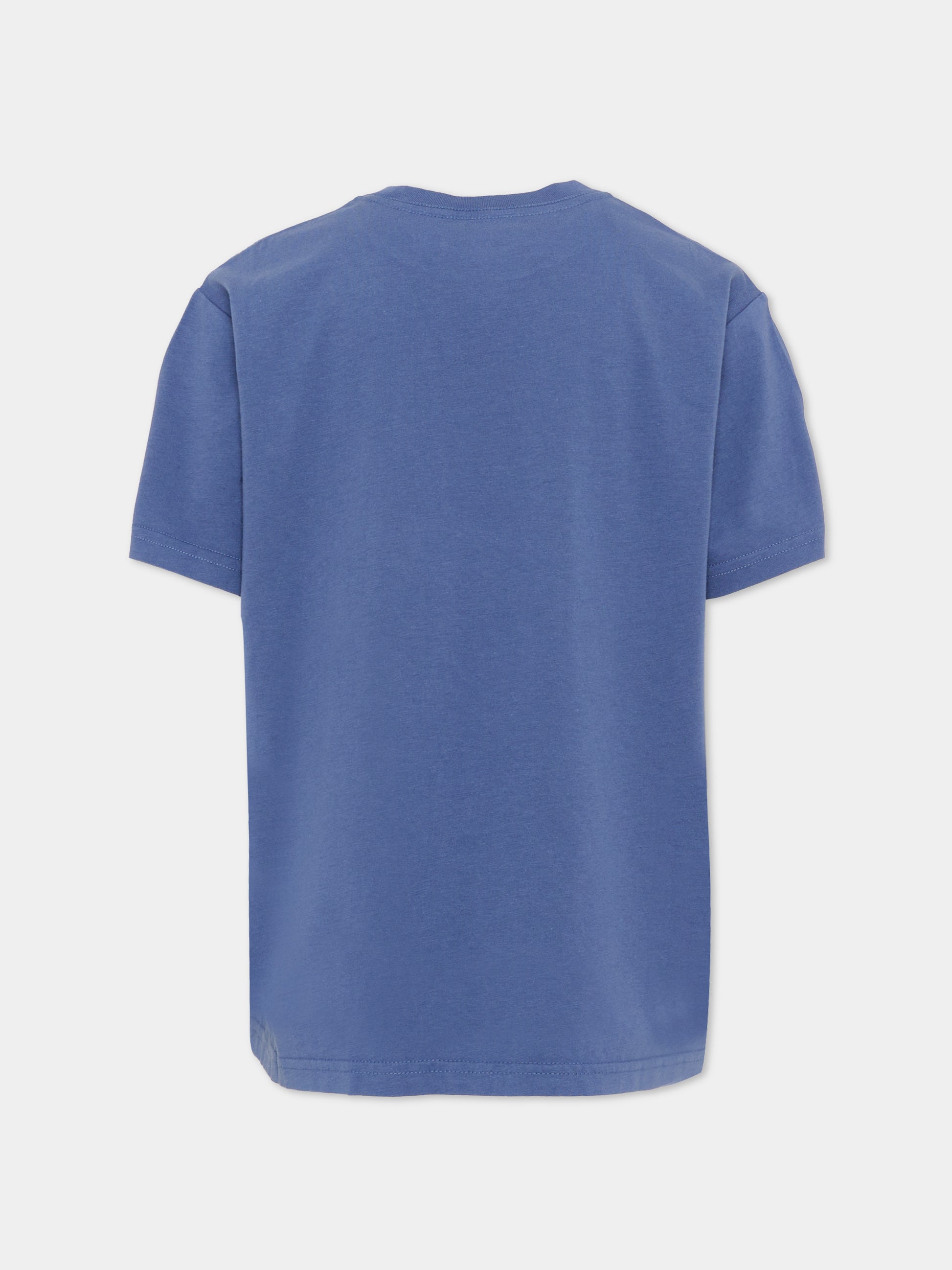 T-Shirt blu per bambino con Pony,Ralph Lauren Kids,970333504