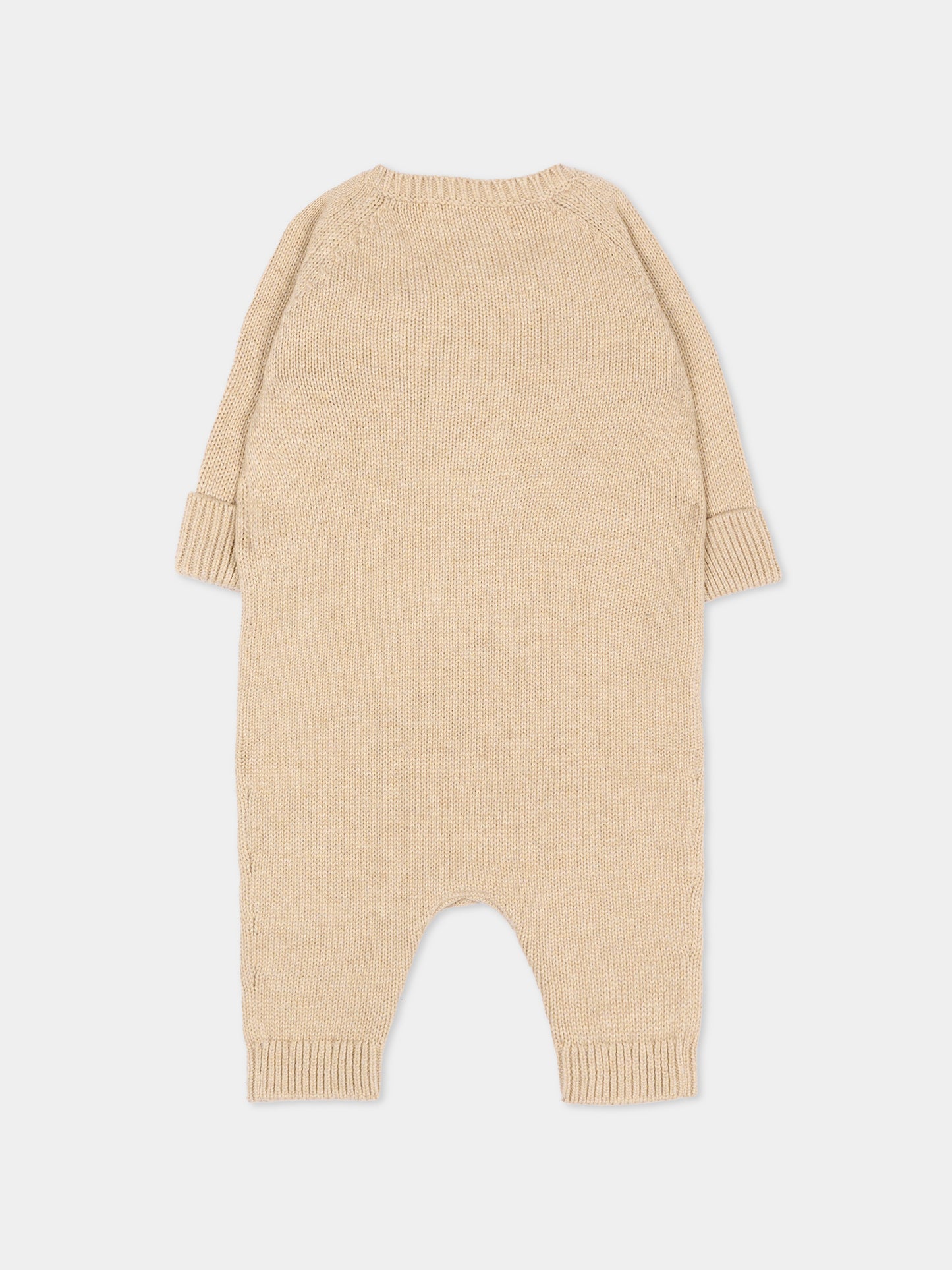 Tutina beige per neonati con logo,Ralph Lauren Kids,B29165001