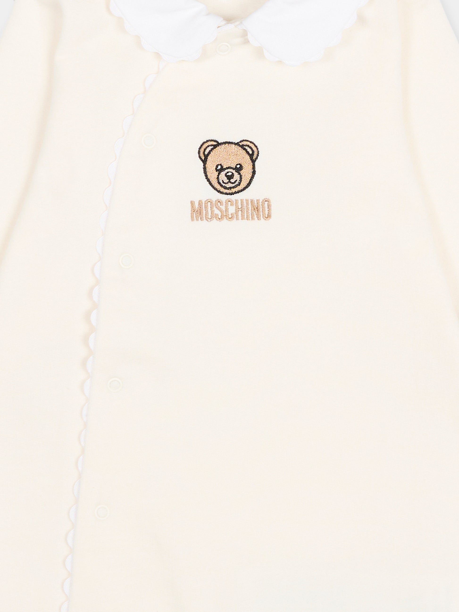 Tutina avorio per neonati con Teddy Bear,Moschino Kids,MUY08N LCA60 10063