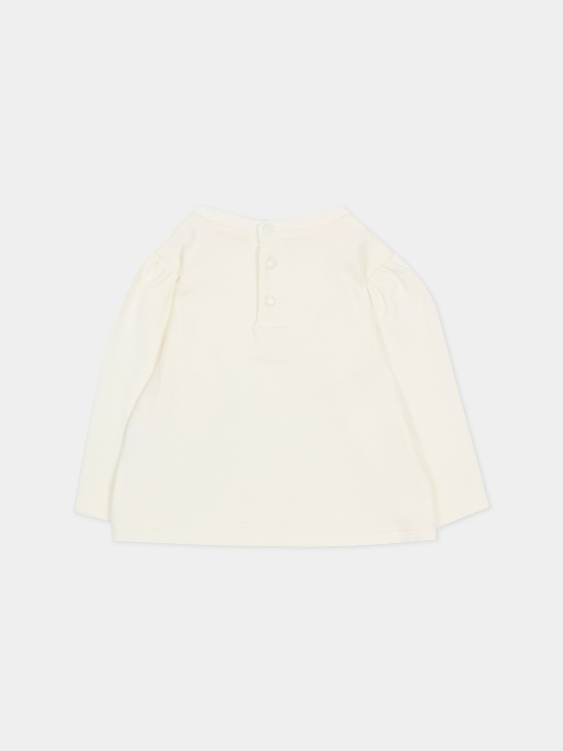 Salopette rosa per neonata con gatto,Kenzo Kids,K61233 46T