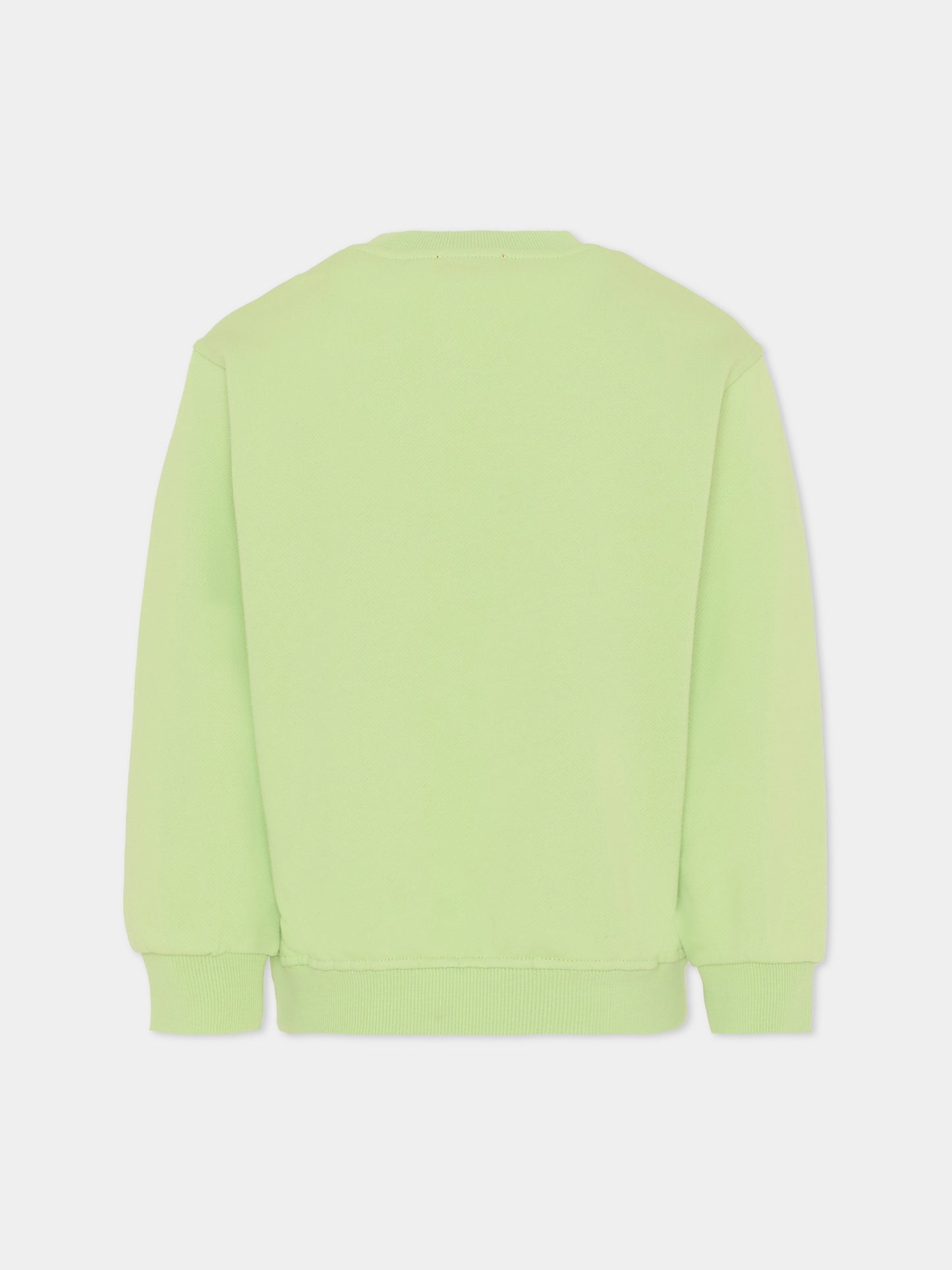 Felpa verde per bambino con logo blu,Diesel,J02488-KYAQK-K504