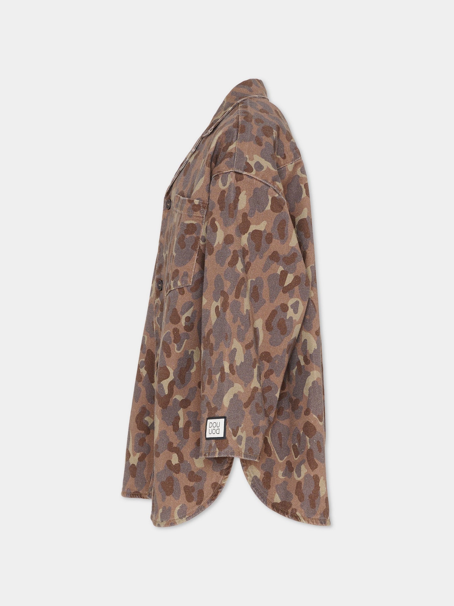 Giacca multicolor per bambina con stampa camouflage,Douuod Kids,DX2Q67 Z3401 334MC