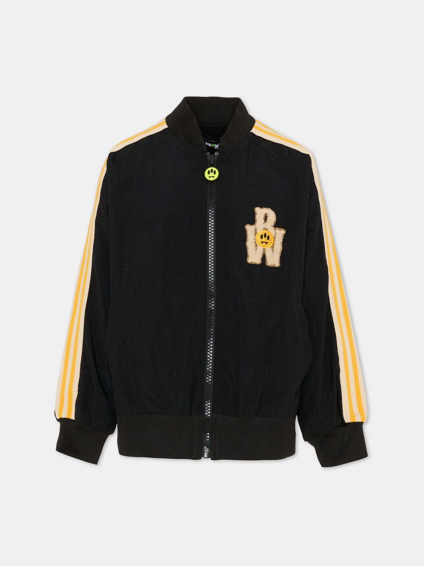 Giubbotto nero per bambino con logo,Barrow,F5BKJUJK092 110