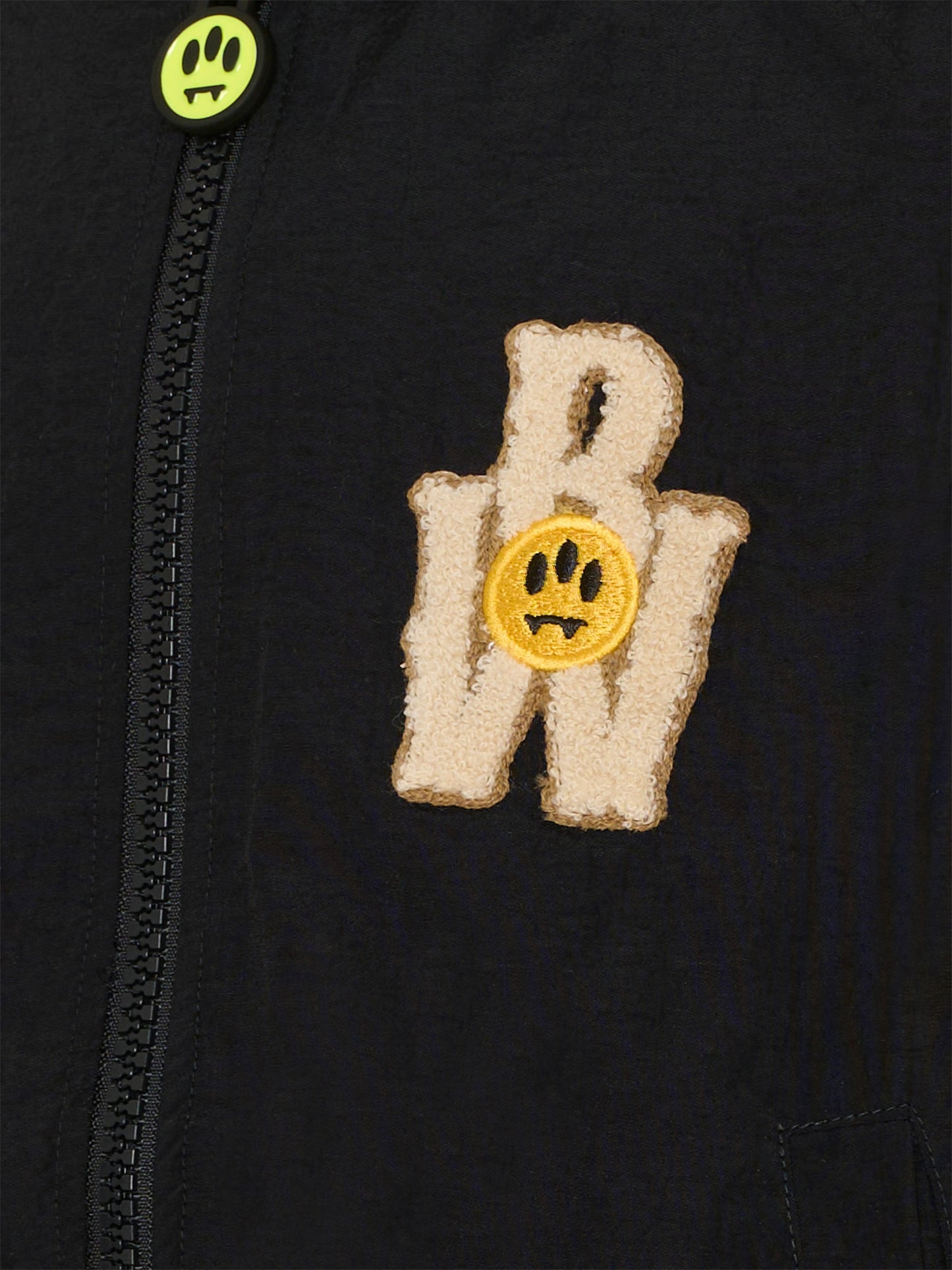 Giubbotto nero per bambino con logo,Barrow,F5BKJUJK092 110