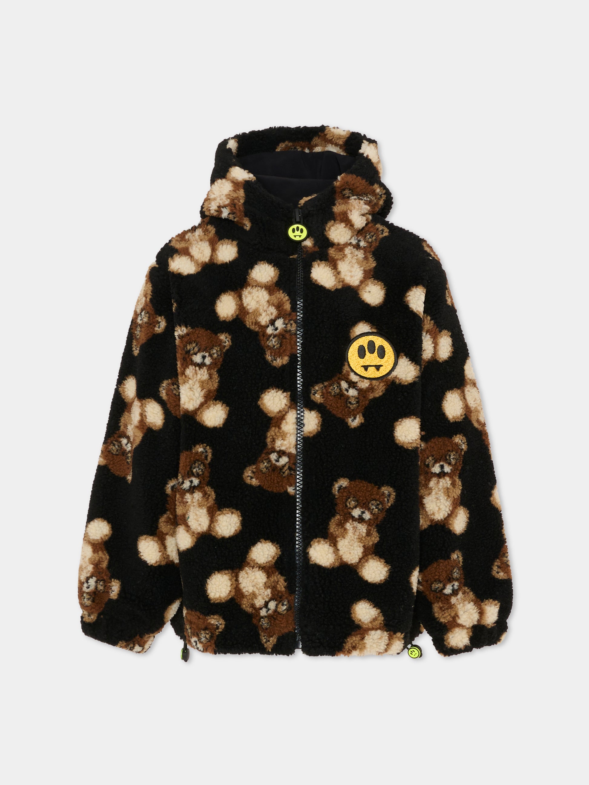 Ecopelliccia nera per bambini con logo,Barrow,F5BKJUJK104 110