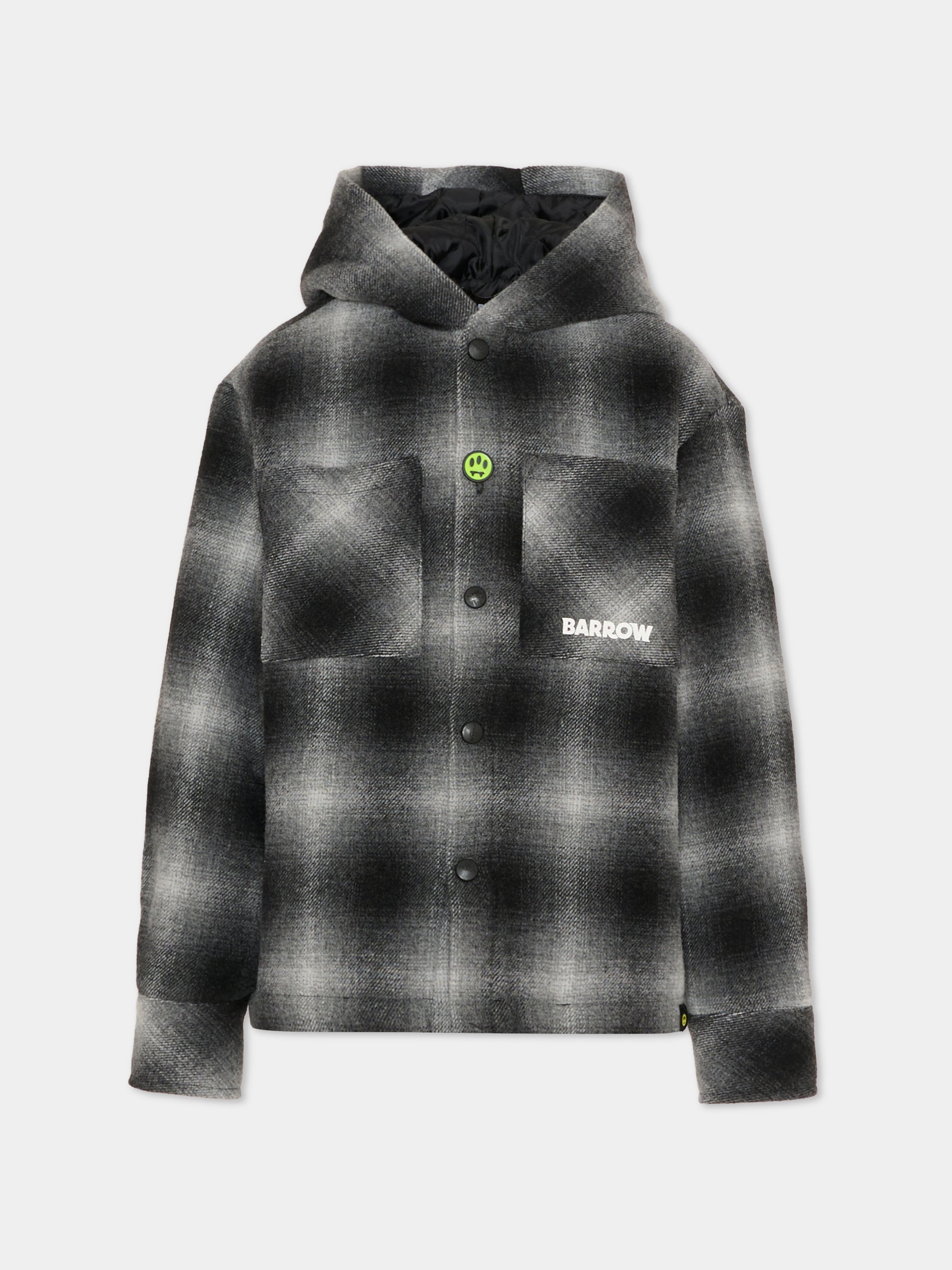 Camicia grigia per bambino con logo,Barrow,F5BKJUSI112 110