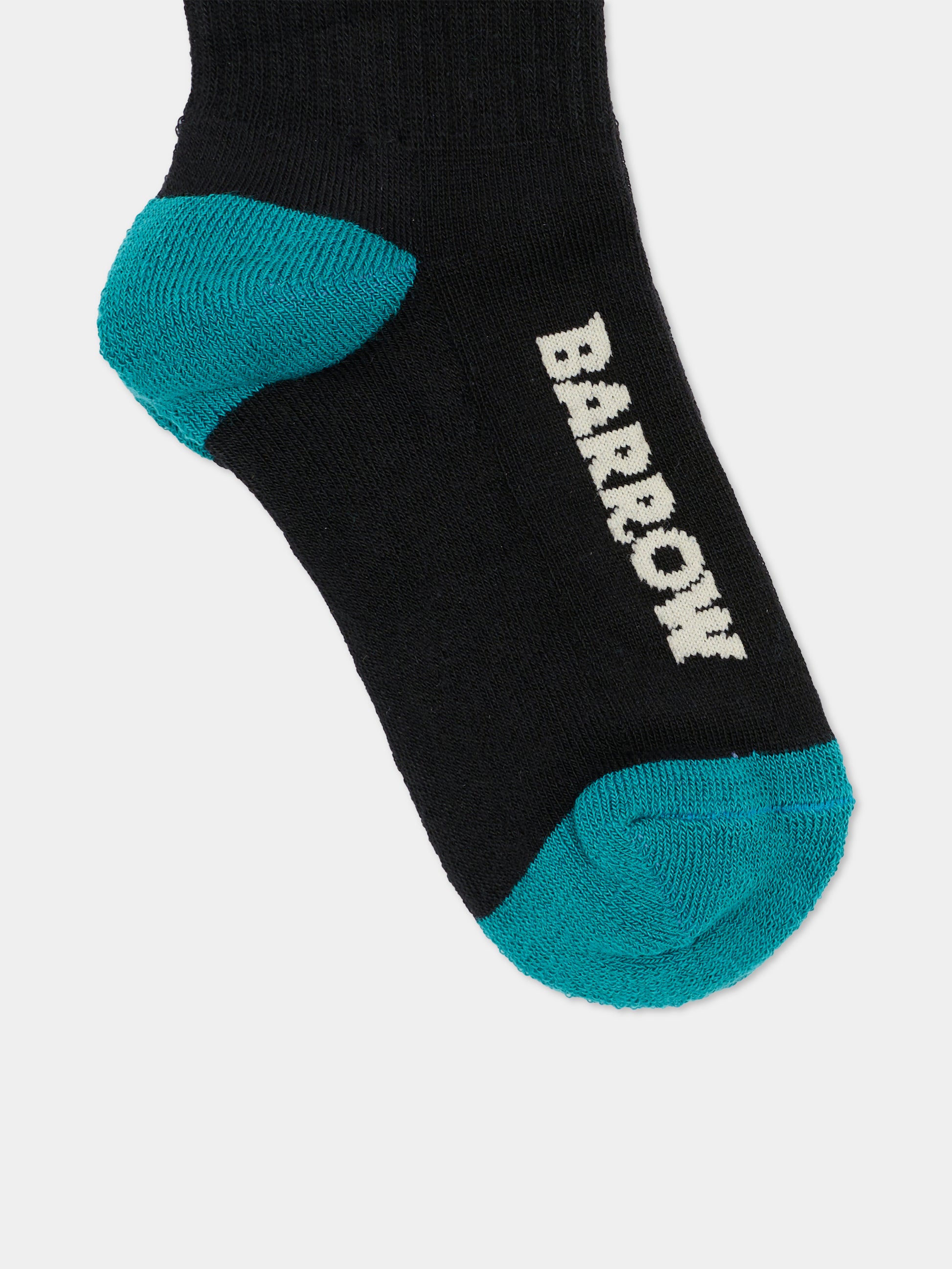 Calze nere per bambini con logo,Barrow,F5BKJUSO087 110
