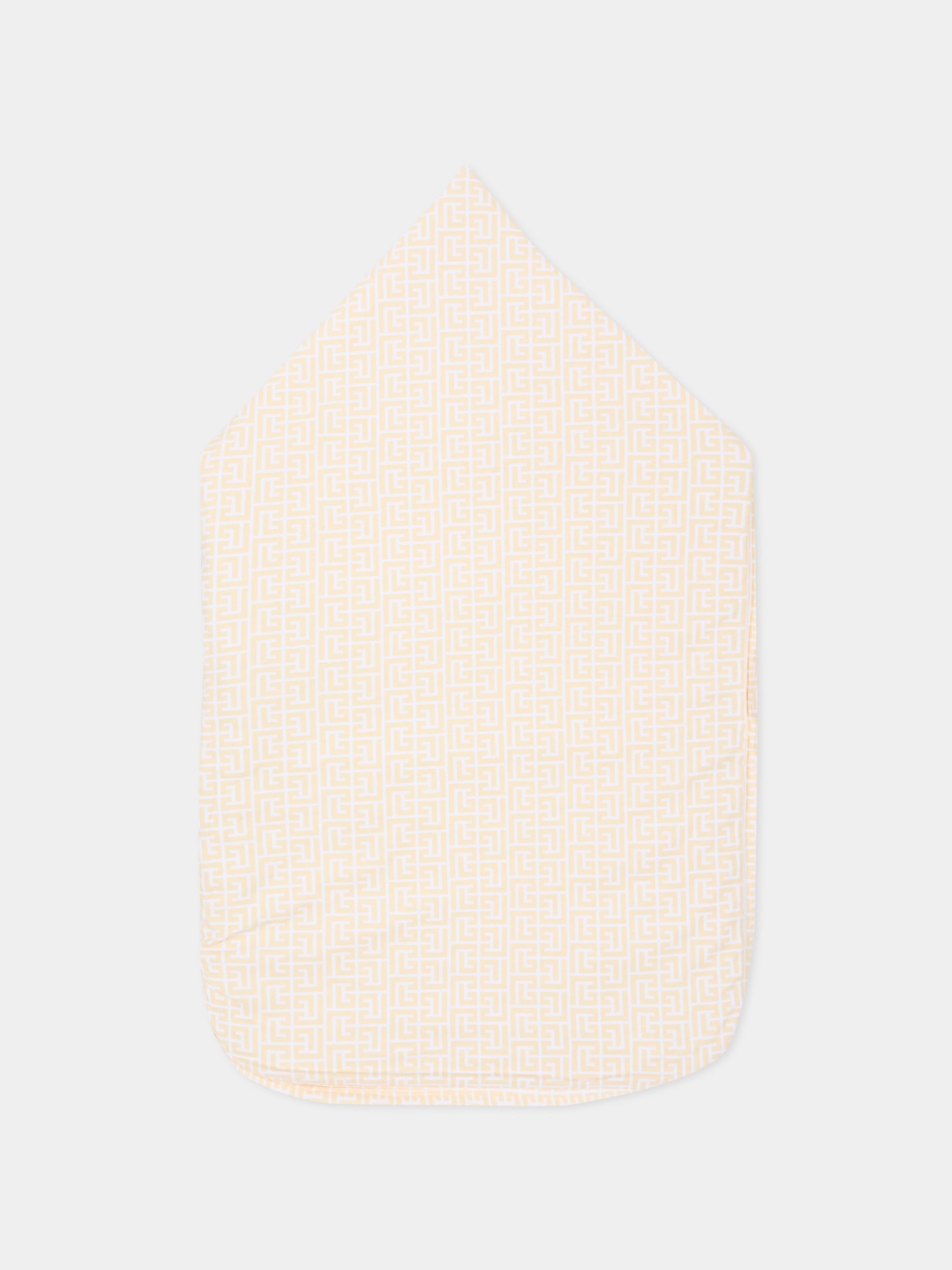 Sacco nanna bianco con monogram Labyrinth per neonati,Balmain Kids,BX0520 Z2378 100BG