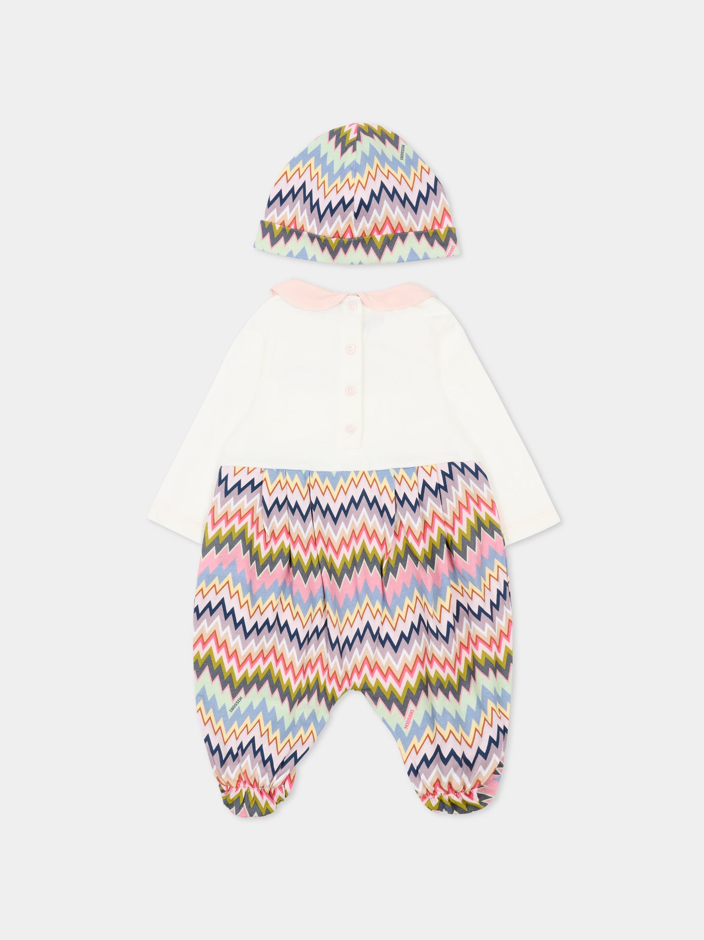 Set multicolor con logo per neonata,Missoni,MXB000 Z3293 528MC