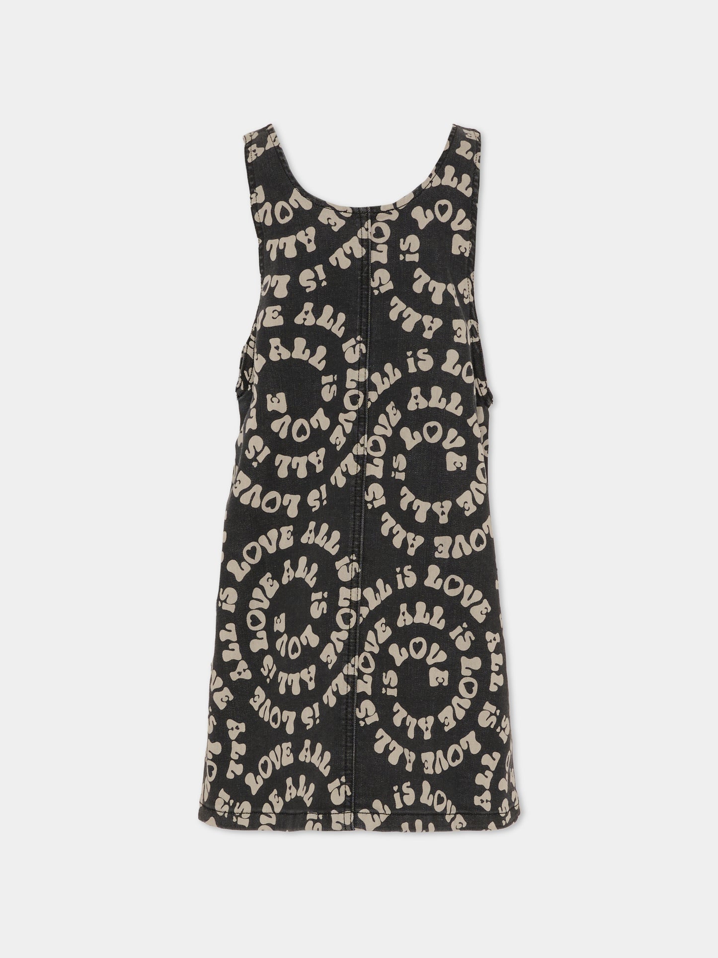 Scamiciato nero con stampa all over per bambina,Stella Mccartney Kids,TX1C62 Z3113 961BC