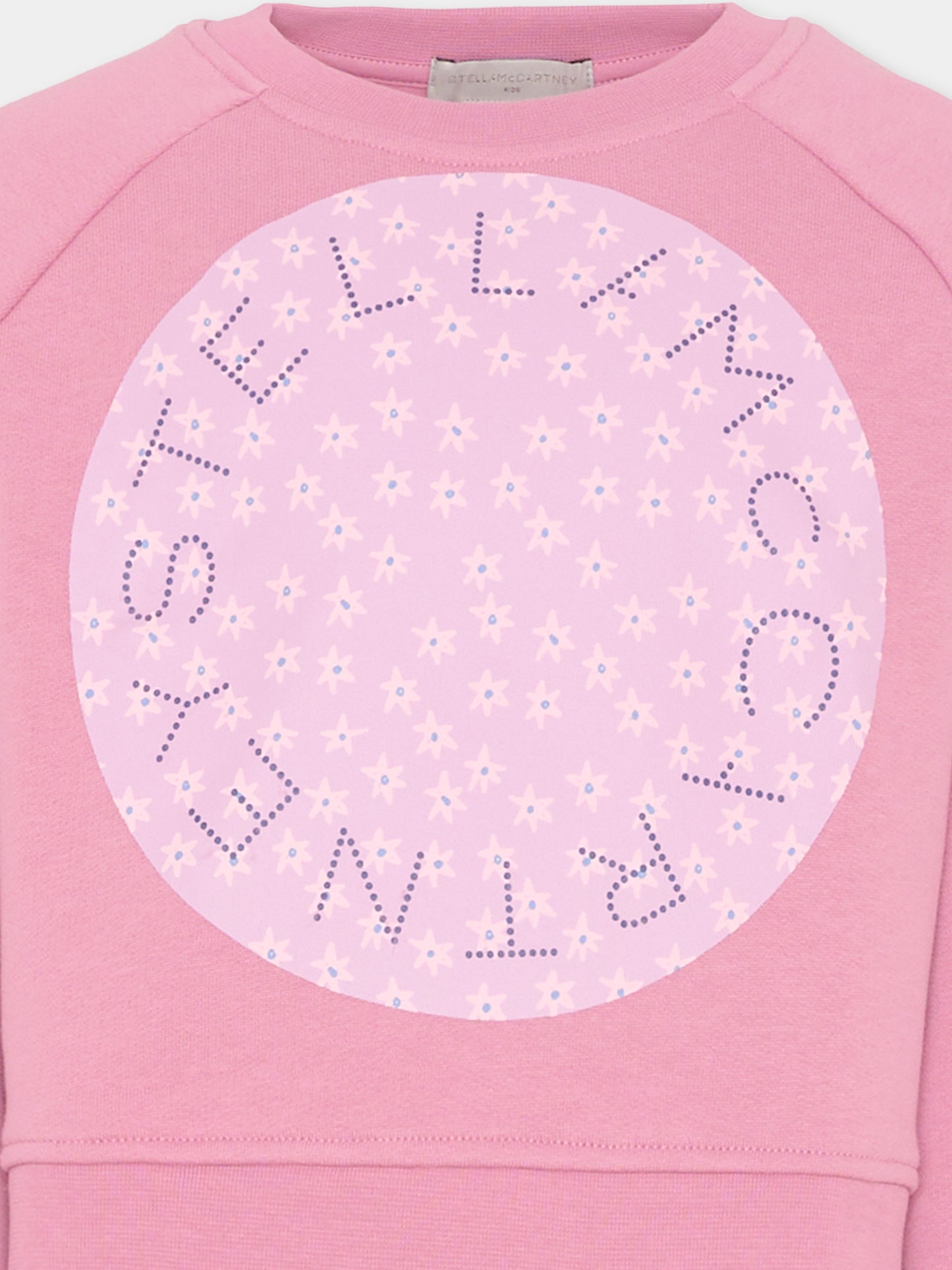 Felpe rosa con logo per bambina,Stella Mccartney Kids,TX4B20 Z0453 51I
