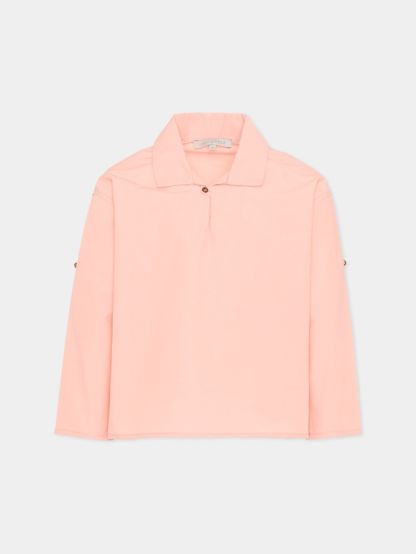 Polo rosa per bambina,Vélocipède,VLC-SS26-SH004 PINK