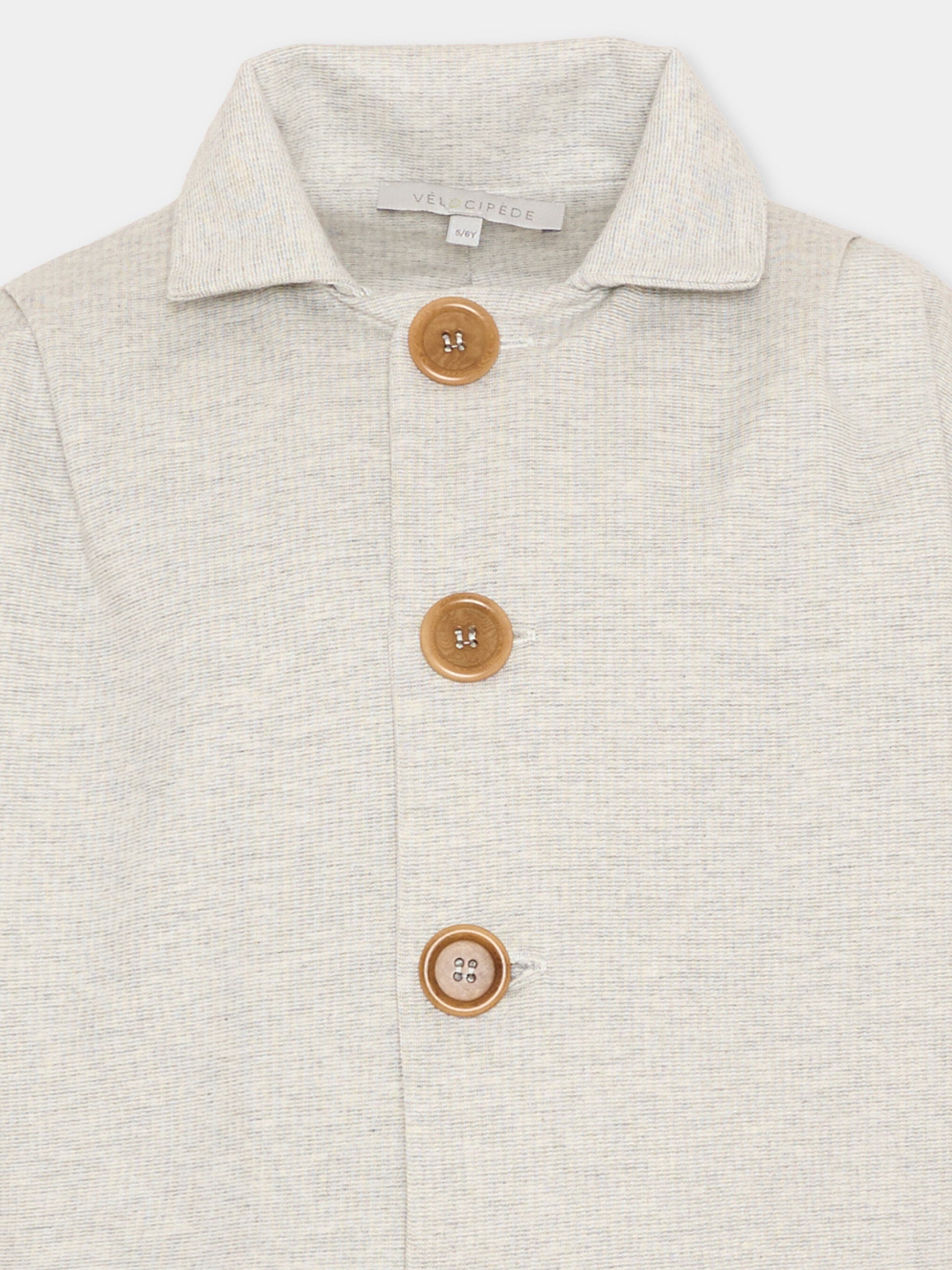 Giacca grigia per bambini,Vélocipède,VLC-SS26-JK003 GREY