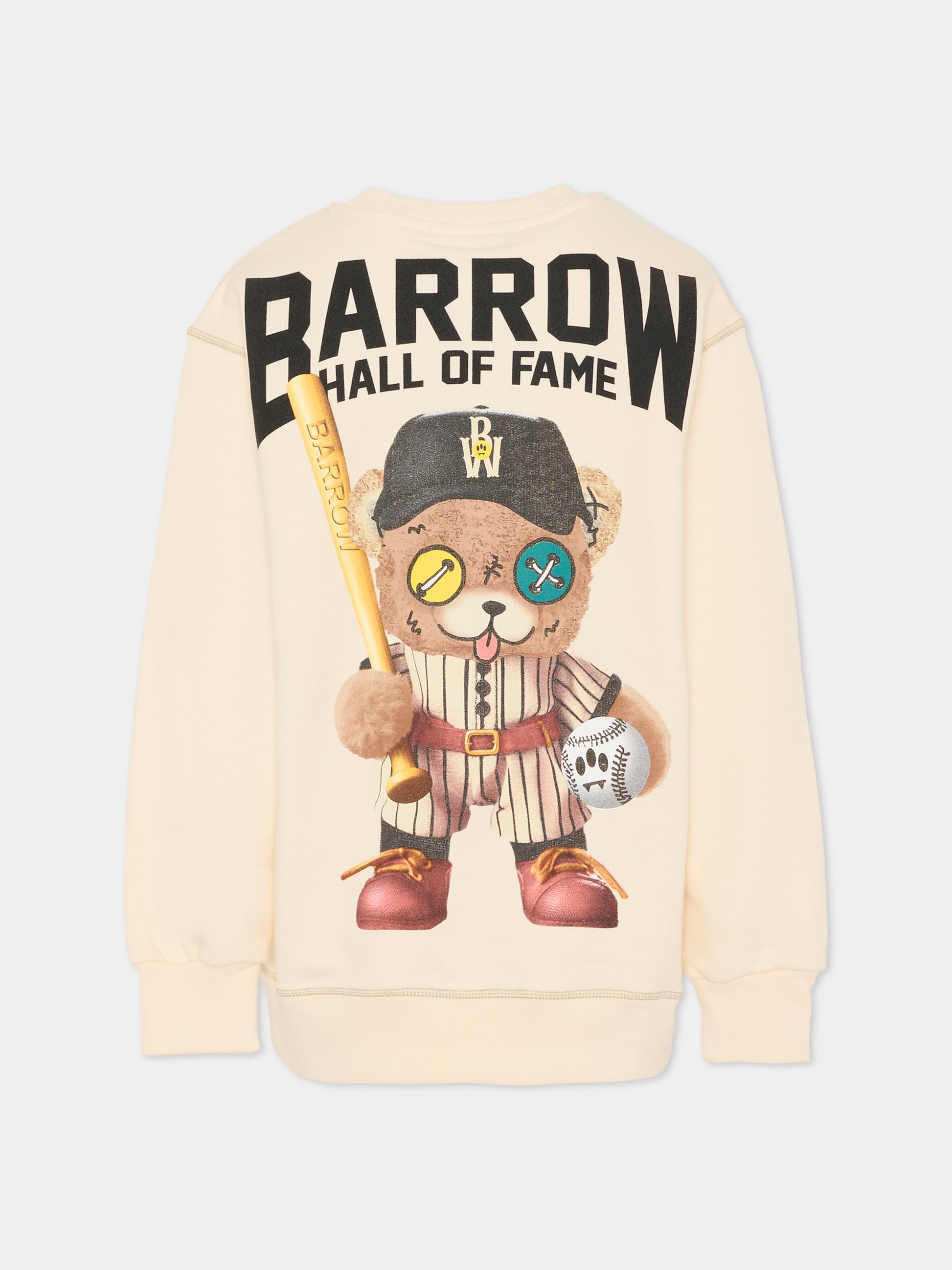 Felpa avorio per bambini con stampa Bear,Barrow,F5BKJUSW082 013