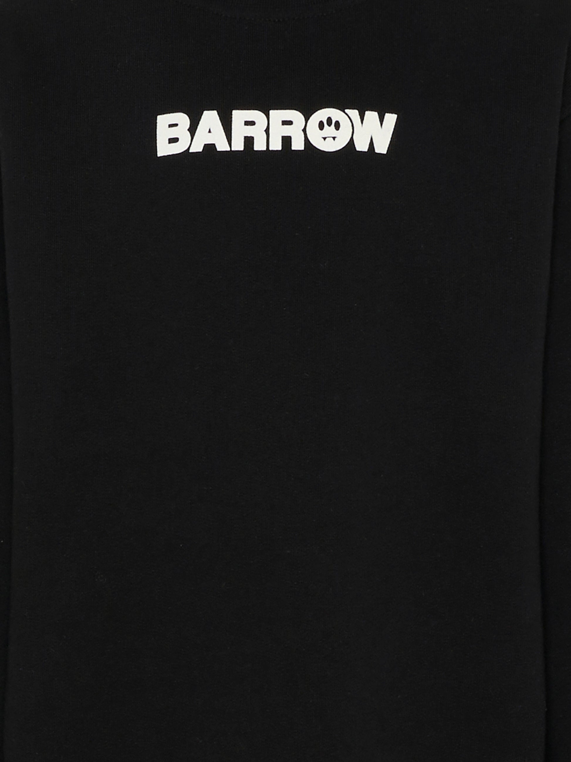 Felpa nera per bambino con logo,Barrow,F5BKJUSW161 110