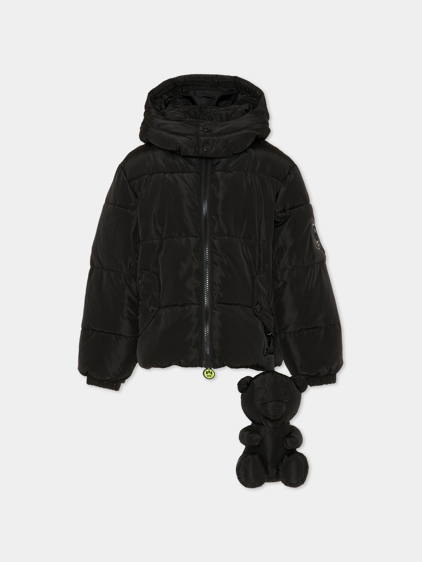 Piumino nero per bambini con orsetto,Barrow,F5BKJUPF031 110