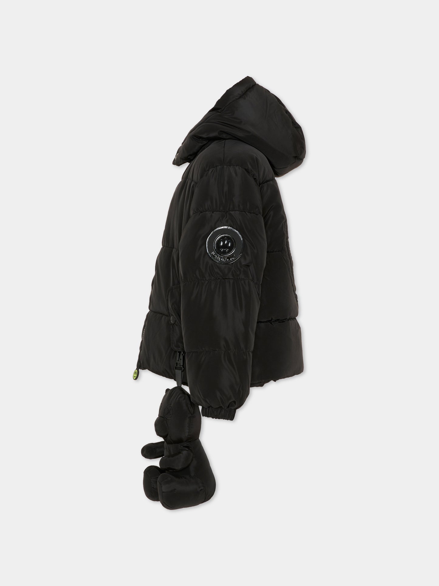 Piumino nero per bambini con orsetto,Barrow,F5BKJUPF031 110