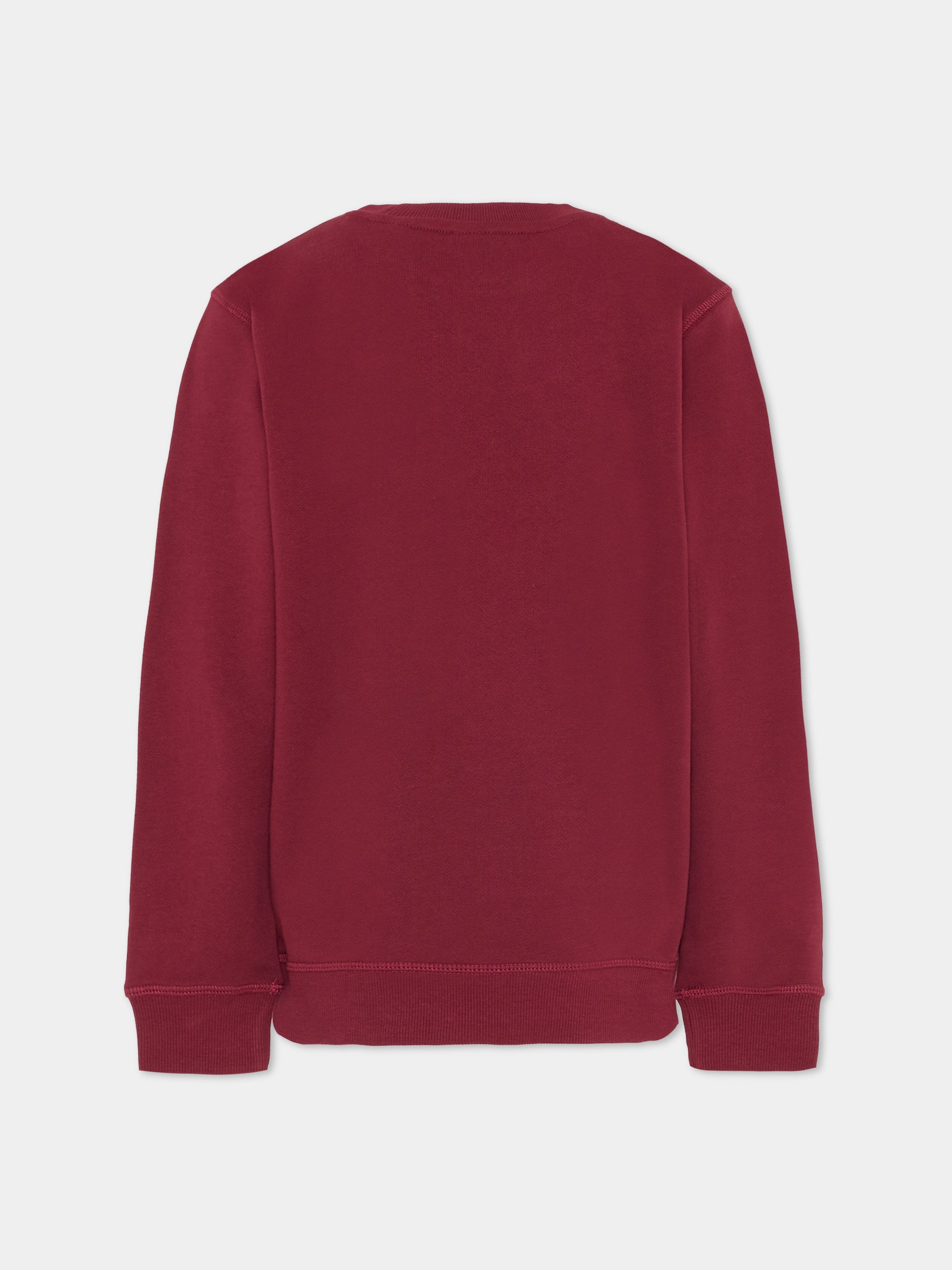 Felpa bordeaux per bambini con logo,New Balance,LAKB0055 MHB