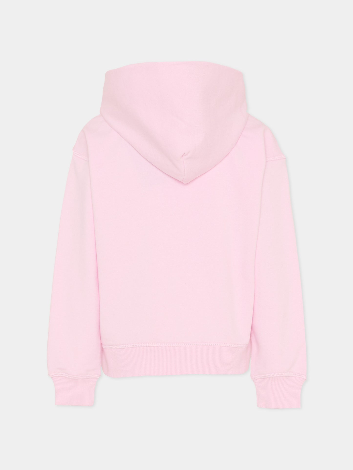 Felpa rosa per bambina con logo,New Balance,LAKG0056 LIR