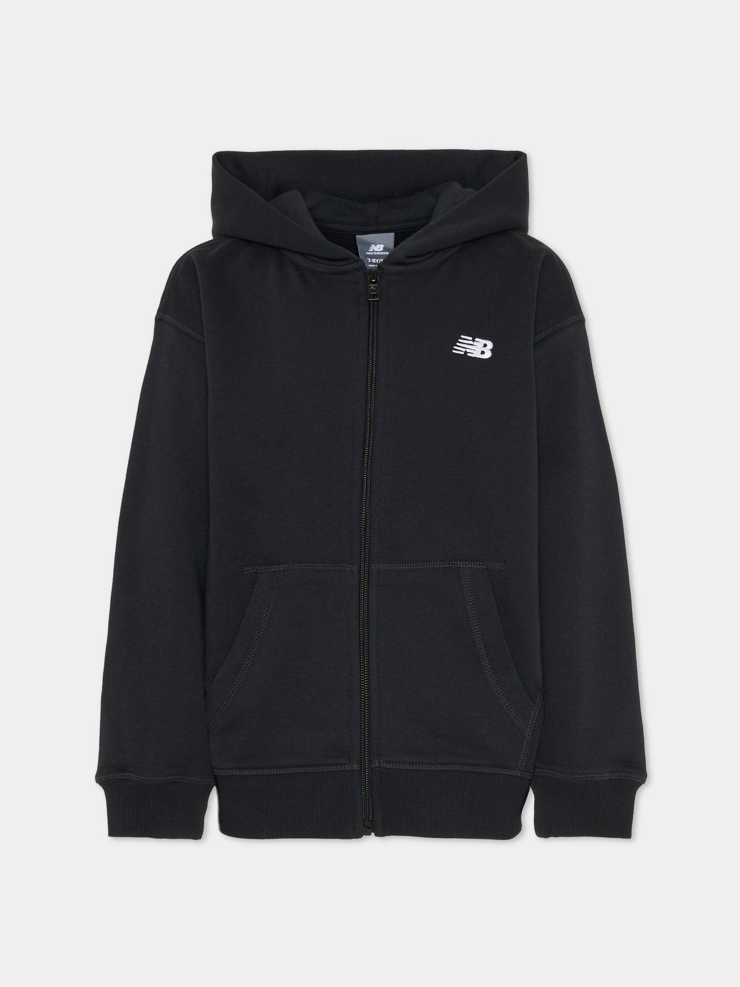 Felpa nera per bambini con logo,New Balance,LAKG0057 BK