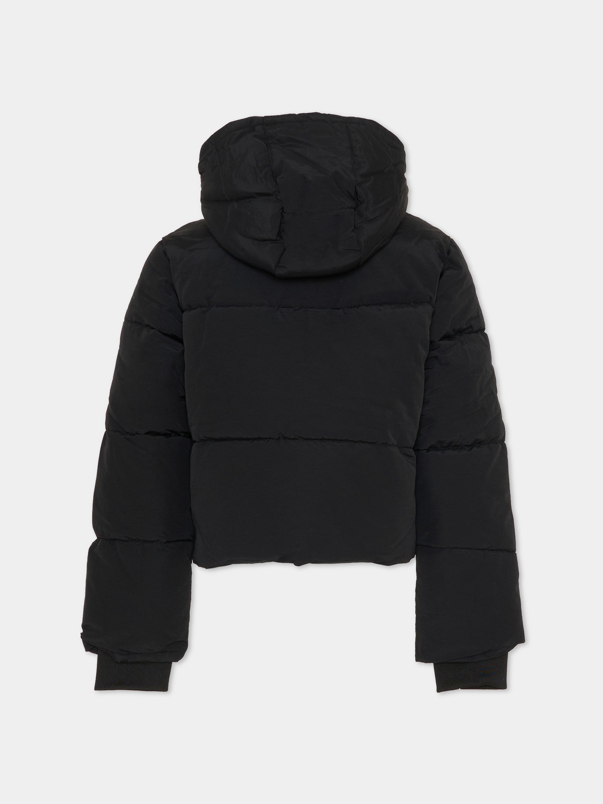 Piumino nero per bambina con logo,New Balance,LAKG0230 BK