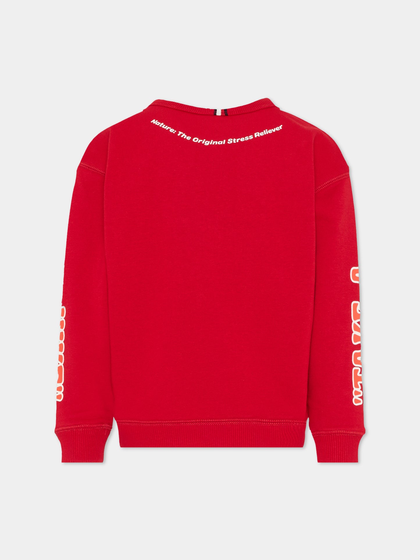 Felpa rossa per bambino con logo,Tommy Hilfiger Junior,KB0KB09898 XLD