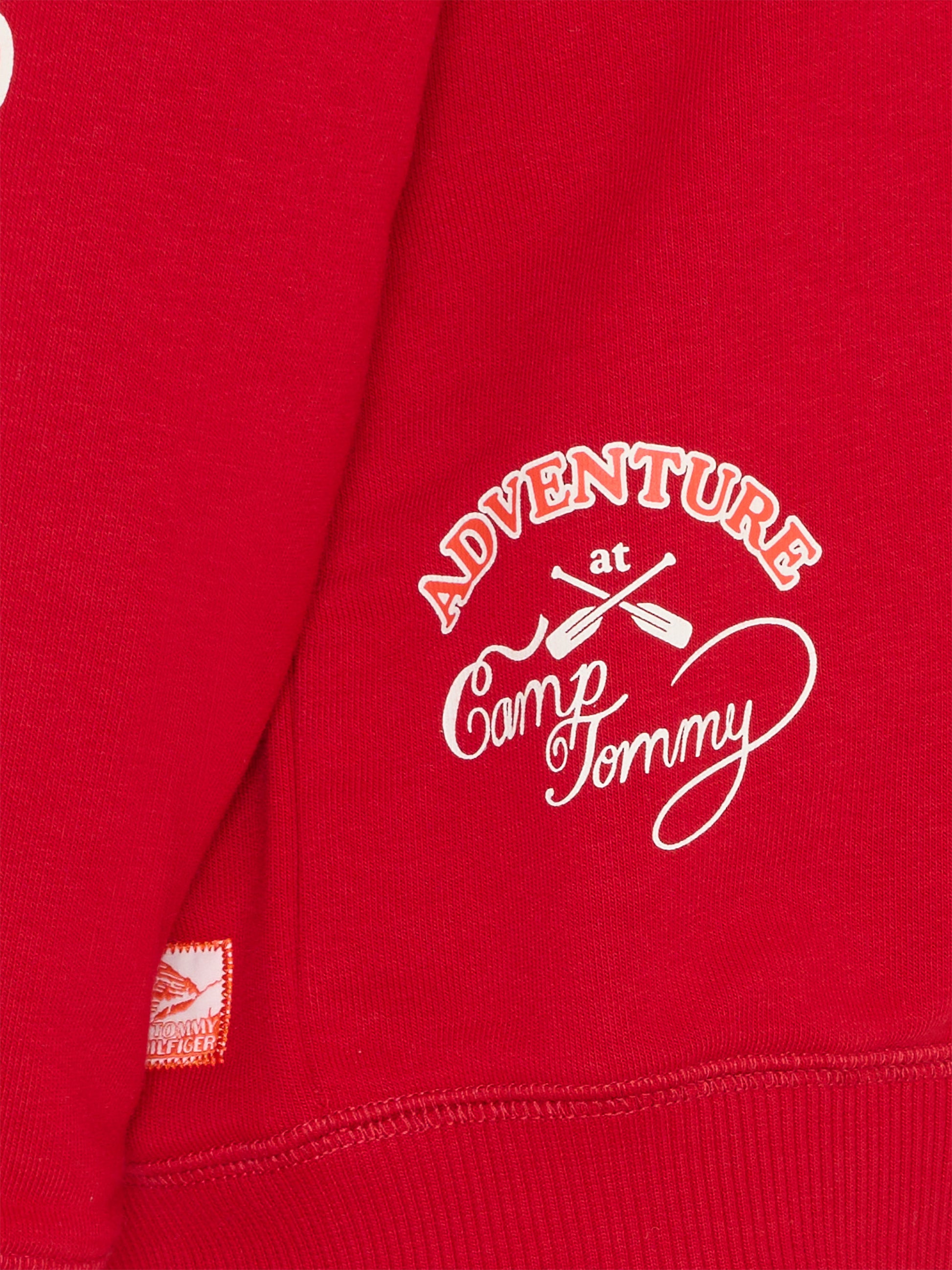 Felpa rossa per bambino con logo,Tommy Hilfiger Junior,KB0KB09898 XLD