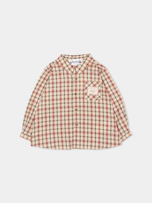 Camicia multicolor per neonato,Bonpoint,W06YSHW00001 360