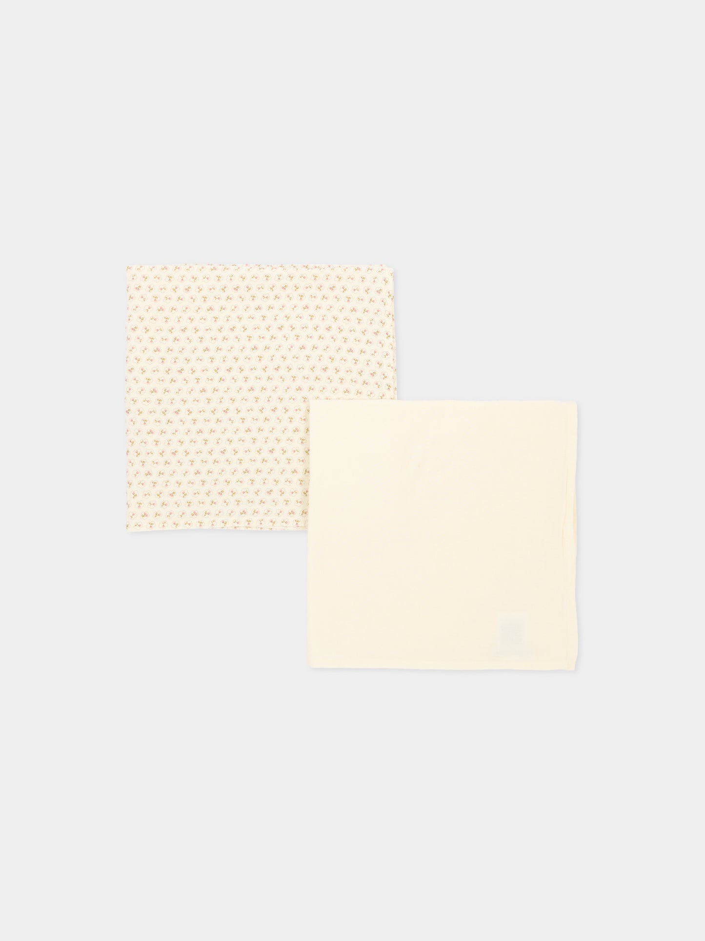 Coperte avorio per neonata con micro-fiori,Bonpoint,W06NACW00002 624