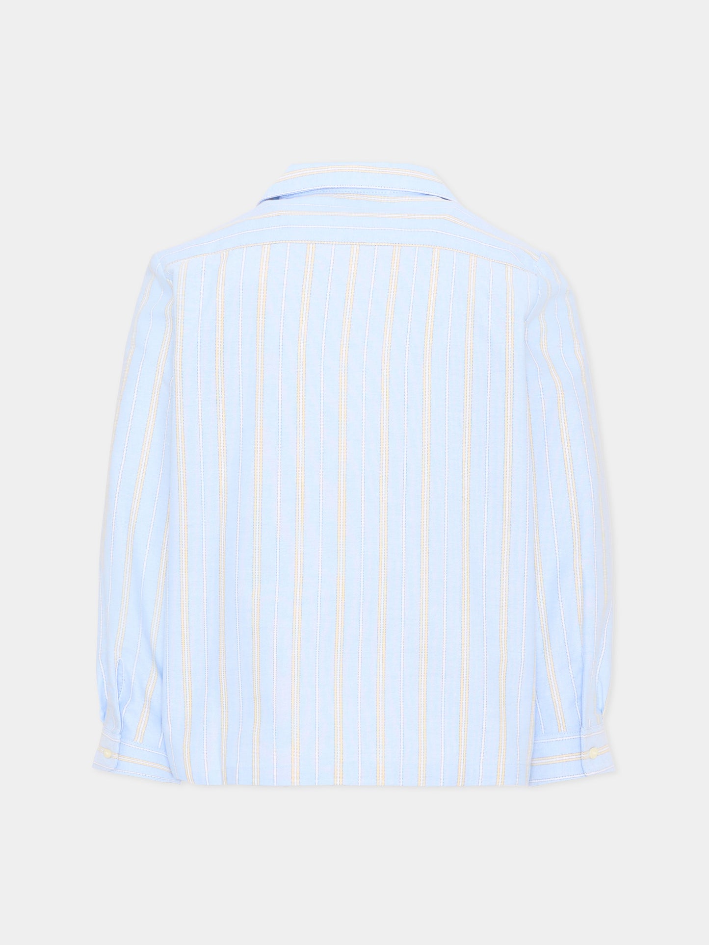 Camicia celeste a righe per bambino,Bonpoint,P06BSHW00001 215
