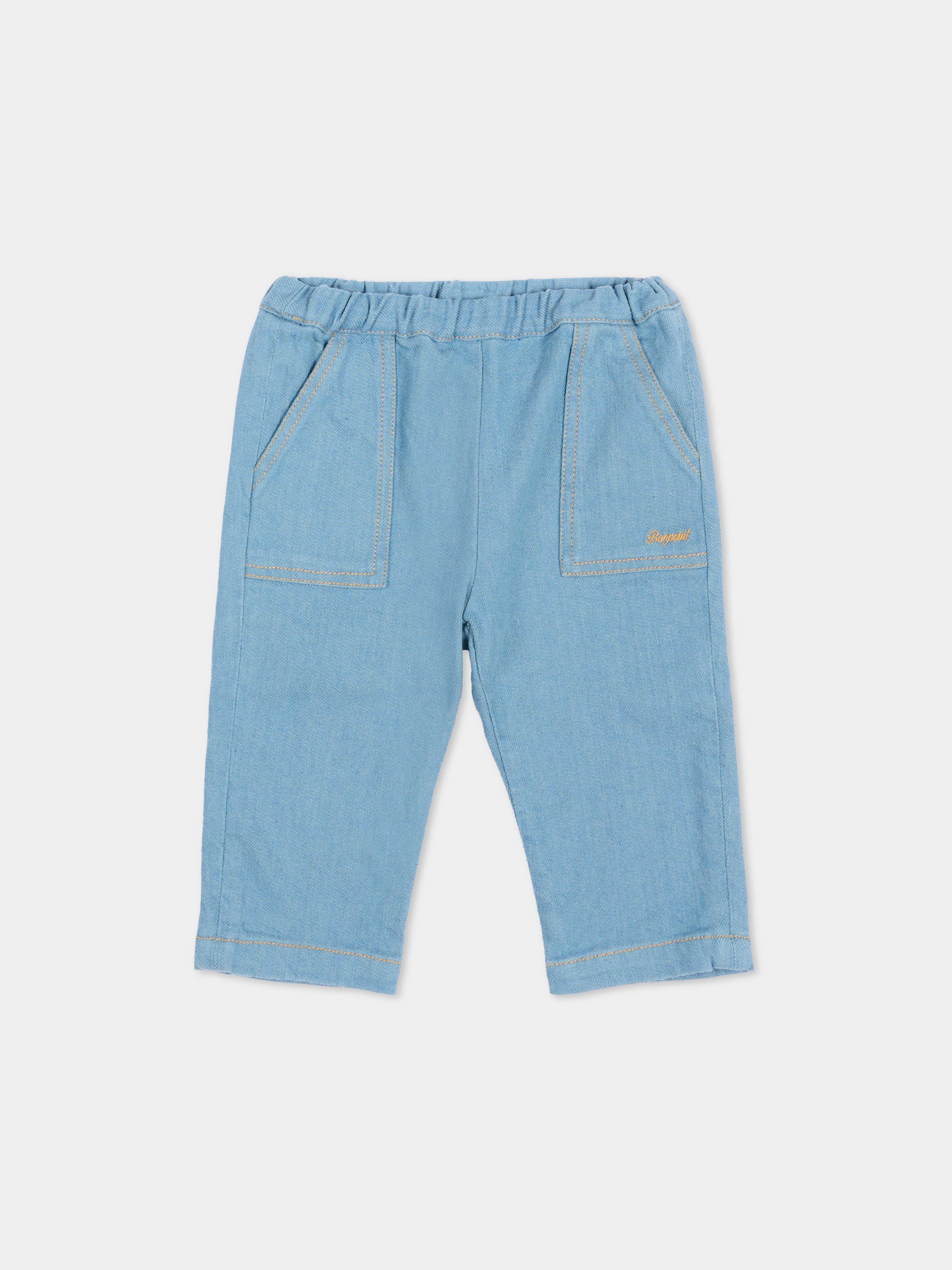 Jeans denim per neonato con logo,Bonpoint,P06ZPAW00001 014
