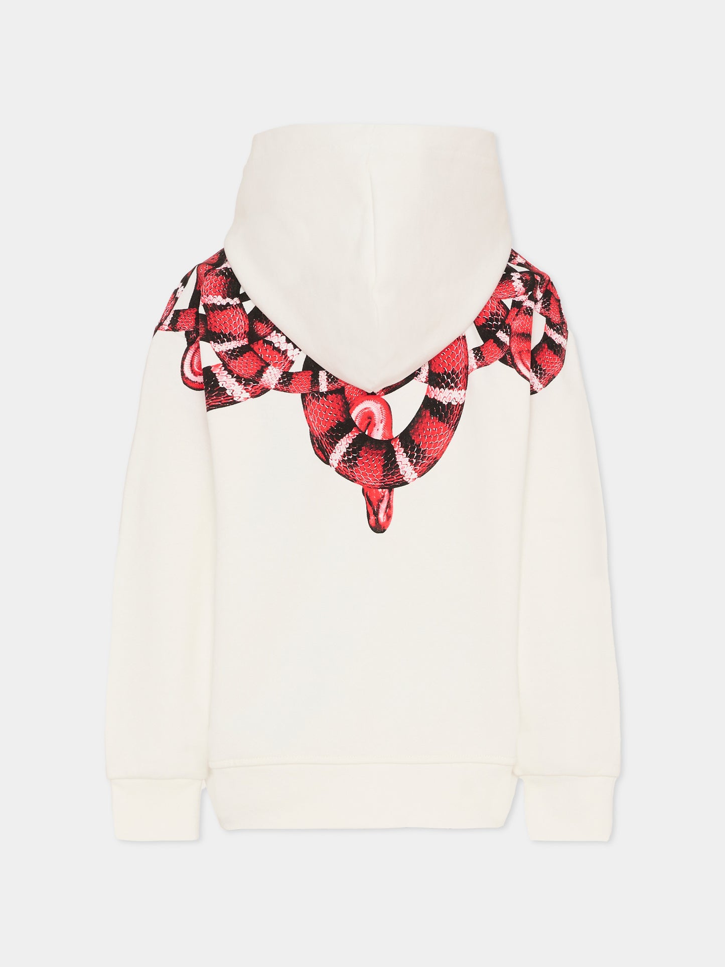 Felpa bianca per bambino con serpente,County Of Milan Kids,F5CMJBHS038 002