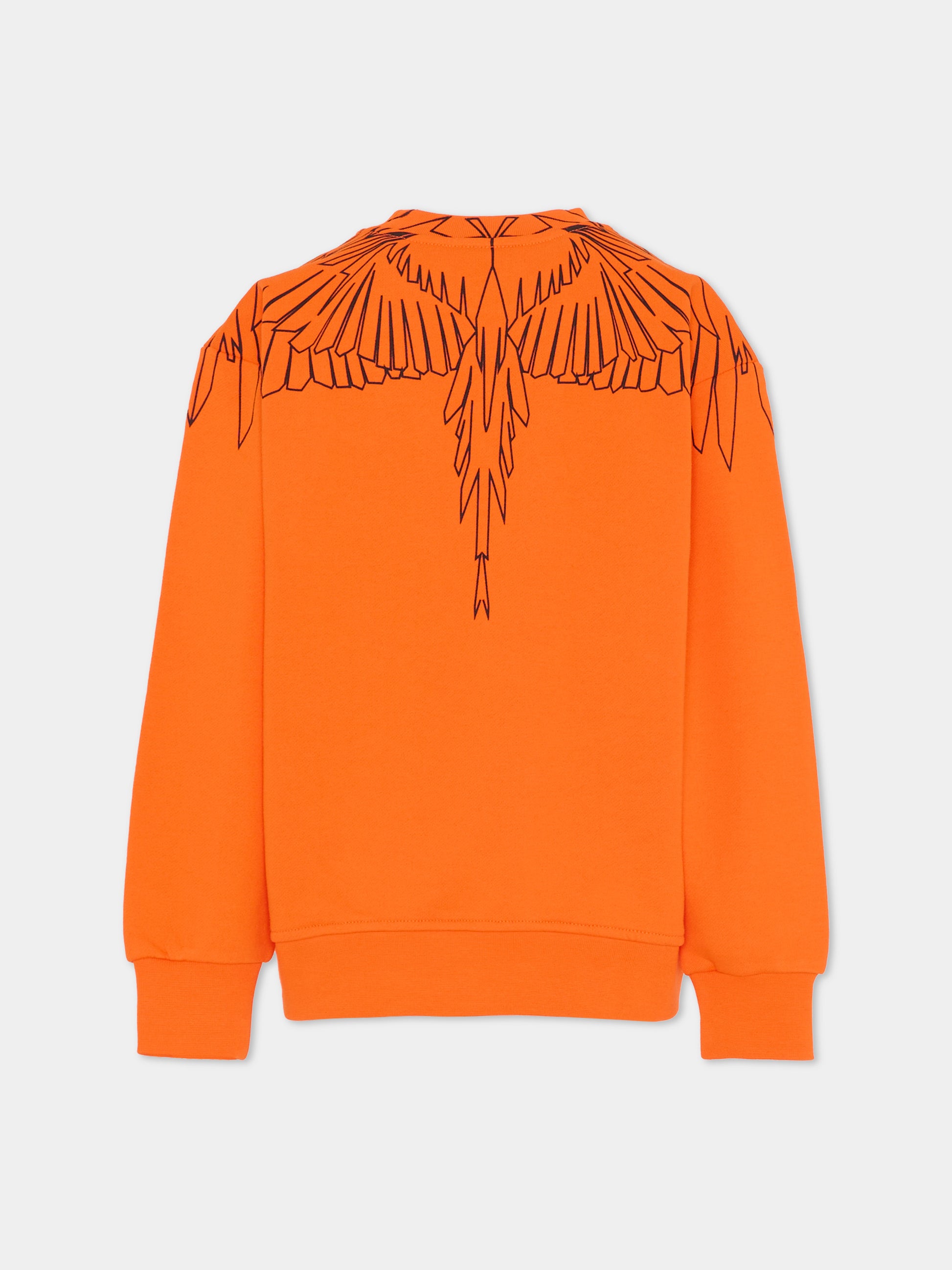 Felpa arancione per bambino con ali,County Of Milan Kids,F5CMJBSW071 030