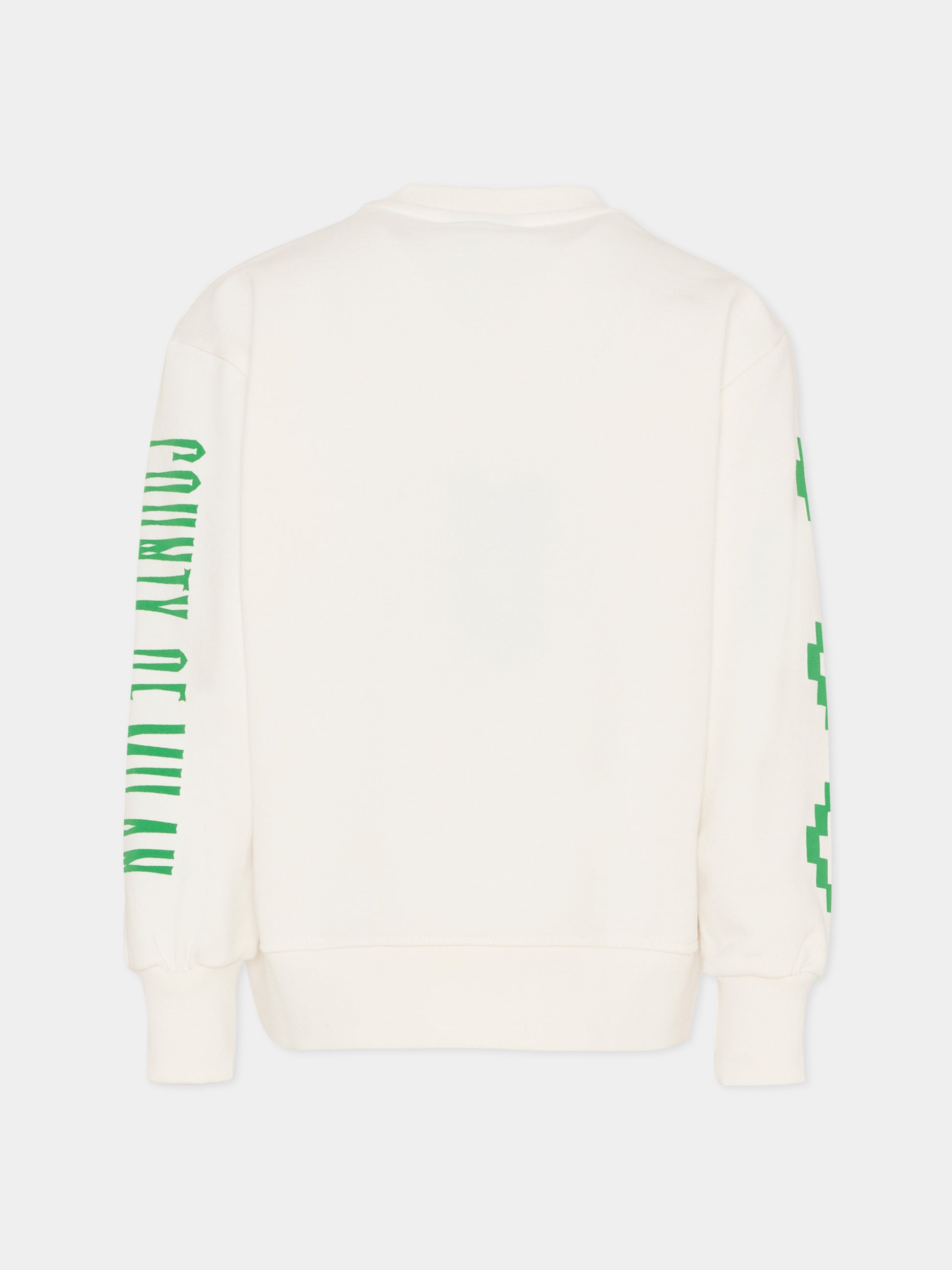 Felpa bianca per bambino con volpe,County Of Milan Kids,F5CMJBSW075 002